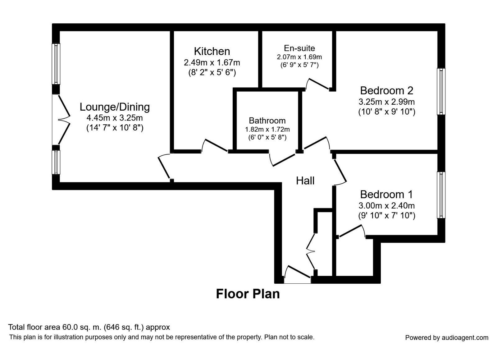 2 bed flat for sale in Bridge House, Valetta Way, Rochester, Kent ME1