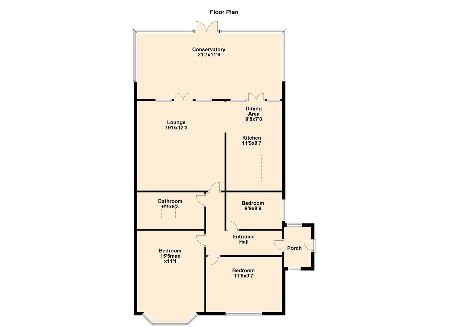 3 bed semidetached bungalow for sale in Central Avenue, Corringham