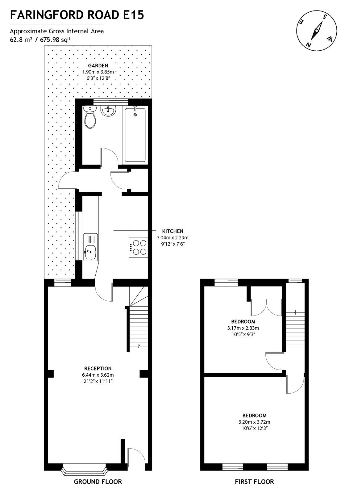 2 bed terraced house for sale in Faringford Road, Stratford, London E15