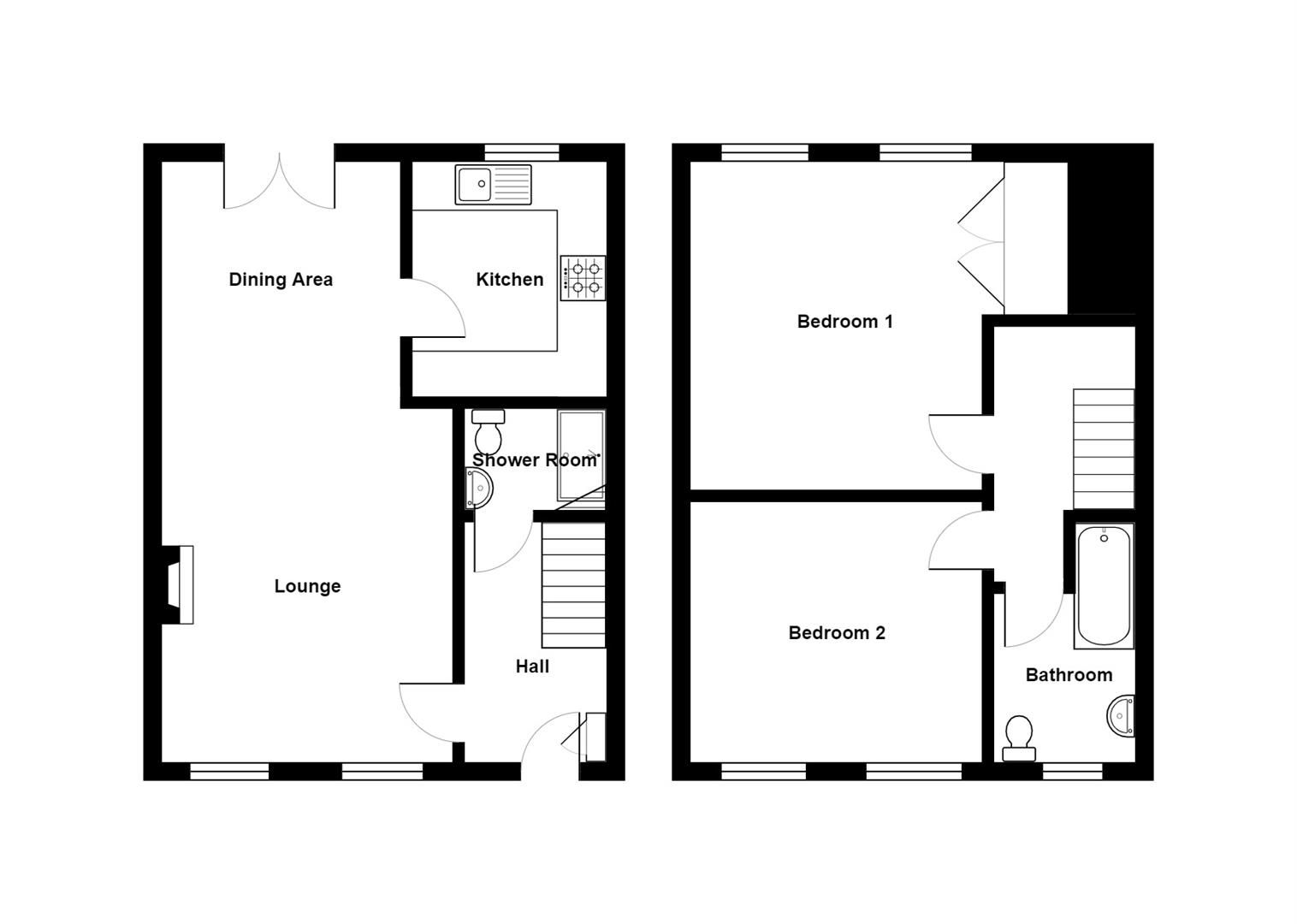 2 bed terraced house for sale in Brooklands Close, Holywell Green