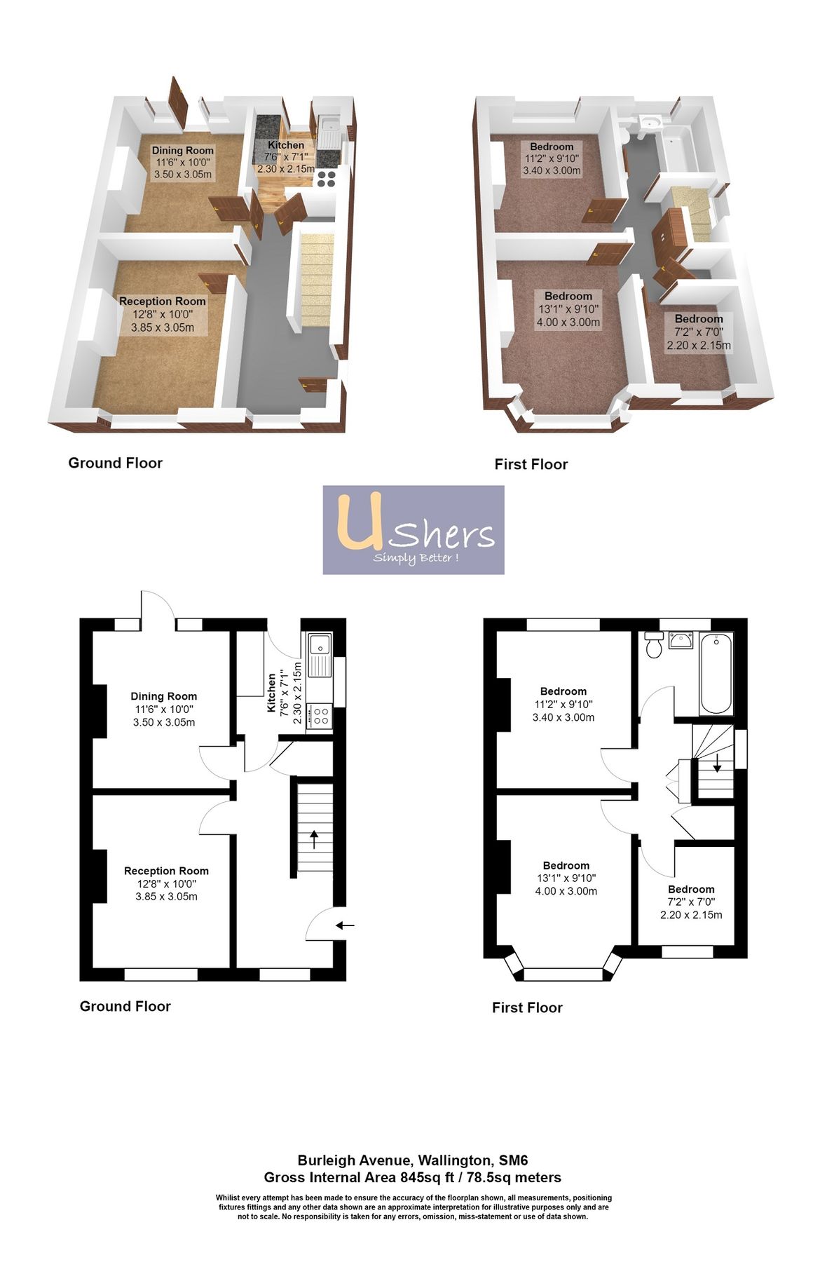 3 bed semidetached house for sale in Burleigh Avenue, Wallington