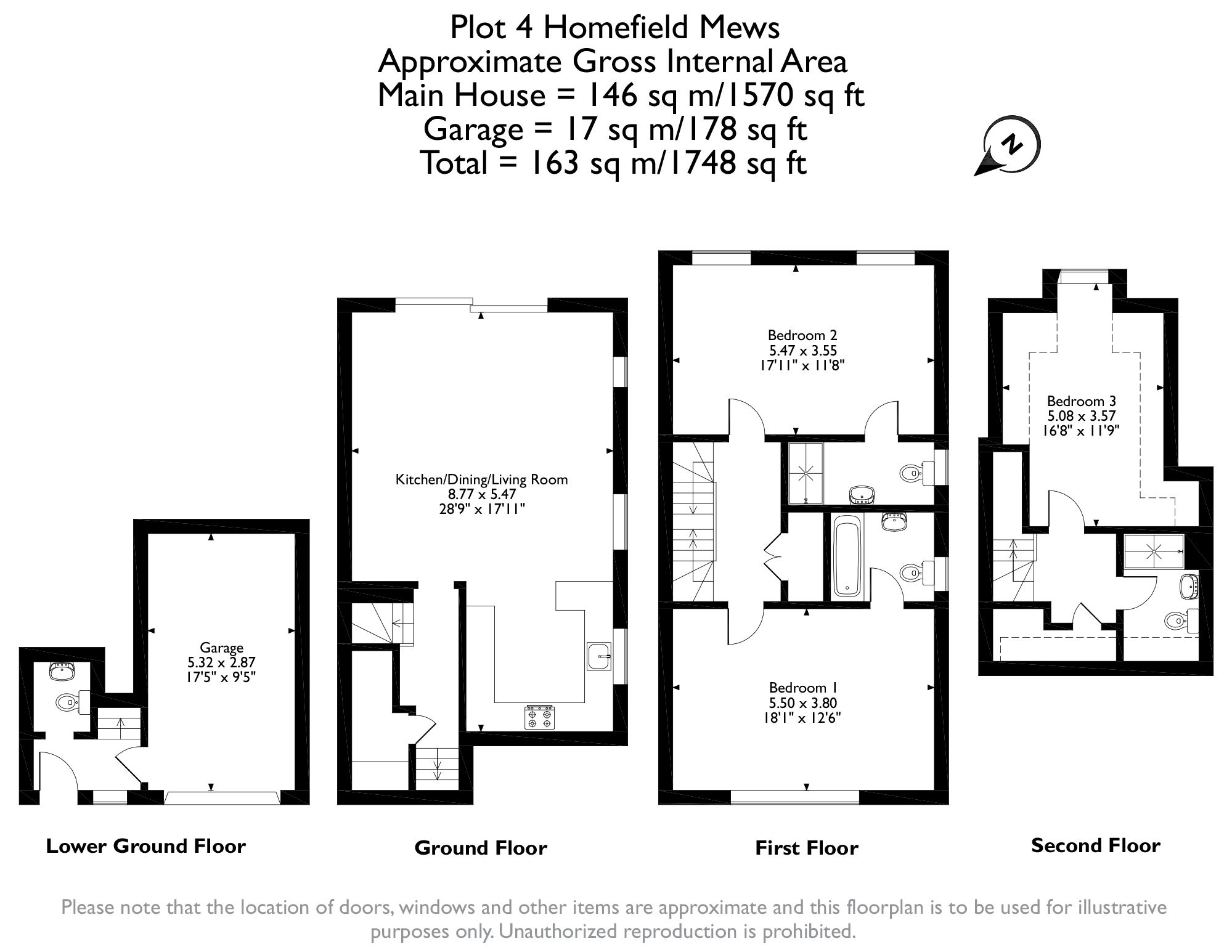 New home, 3 bed semidetached house for sale in Homefield Mews, 4