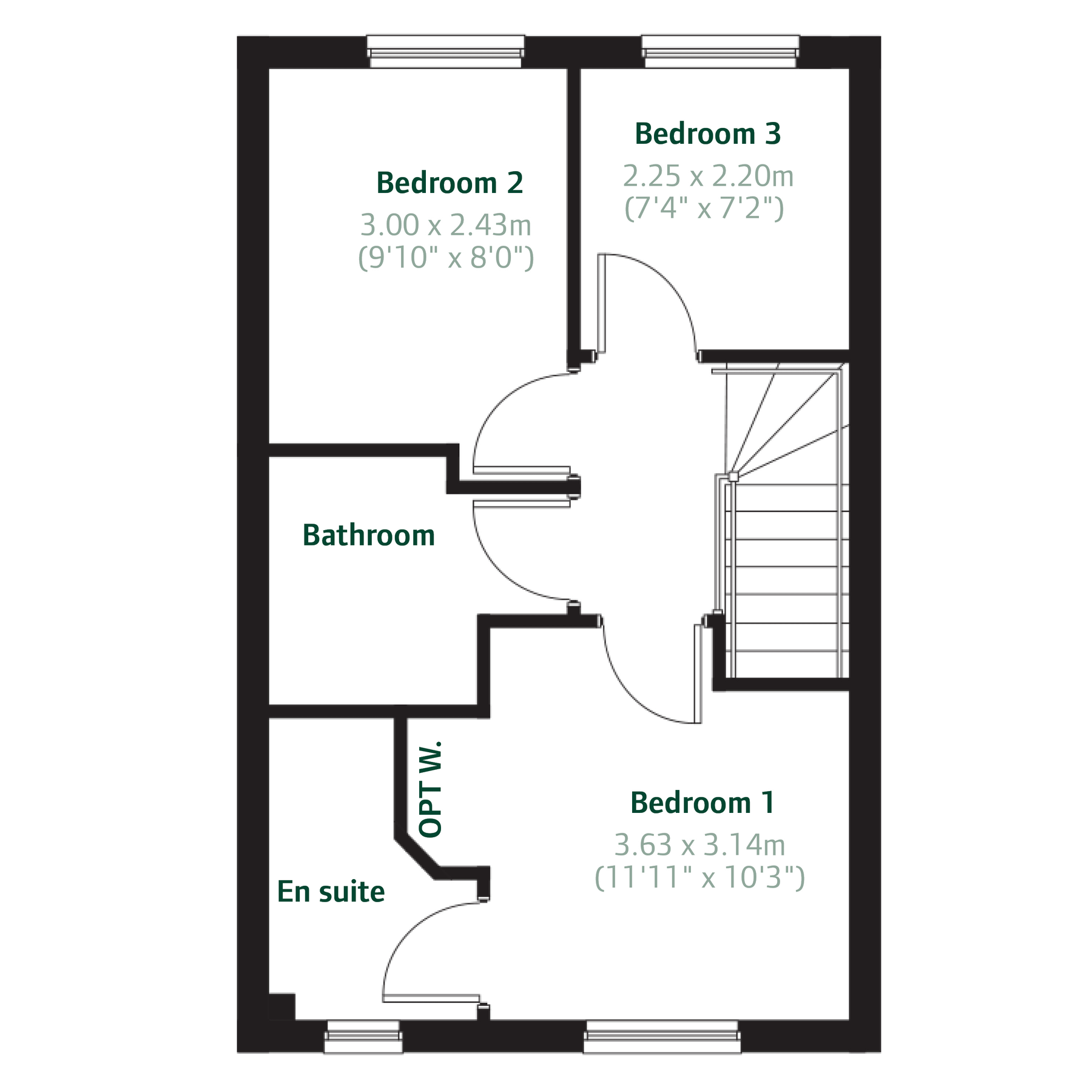 New home, 3 bed end terrace house for sale in "The Newmore" at Newfield Gardens, Stonehouse