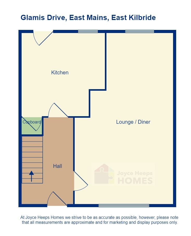 2 bed terraced house for sale in Glamis Drive, East Mains, East