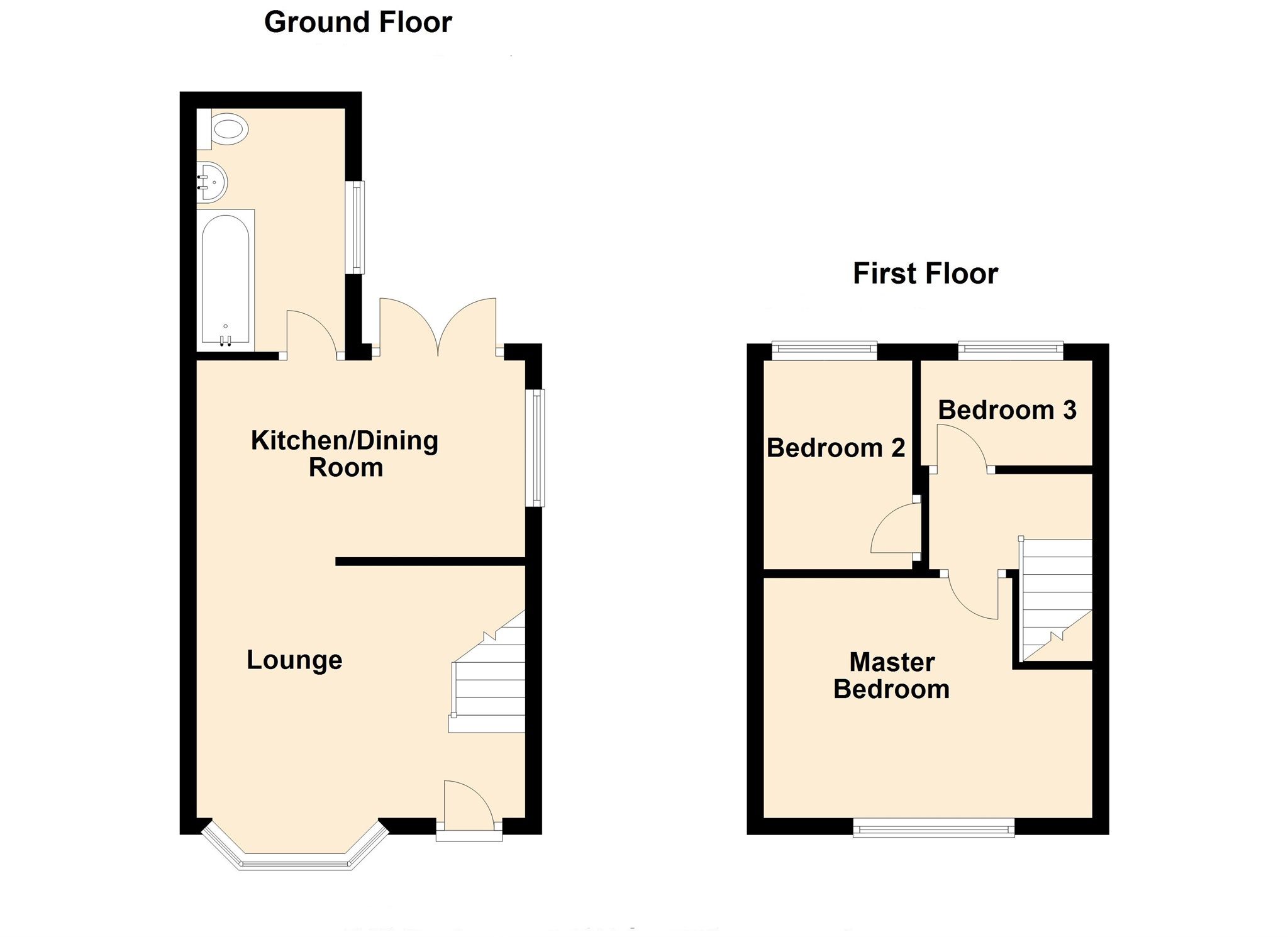3 bed semidetached house for sale in Llewellyn Street, Gilfach Goch