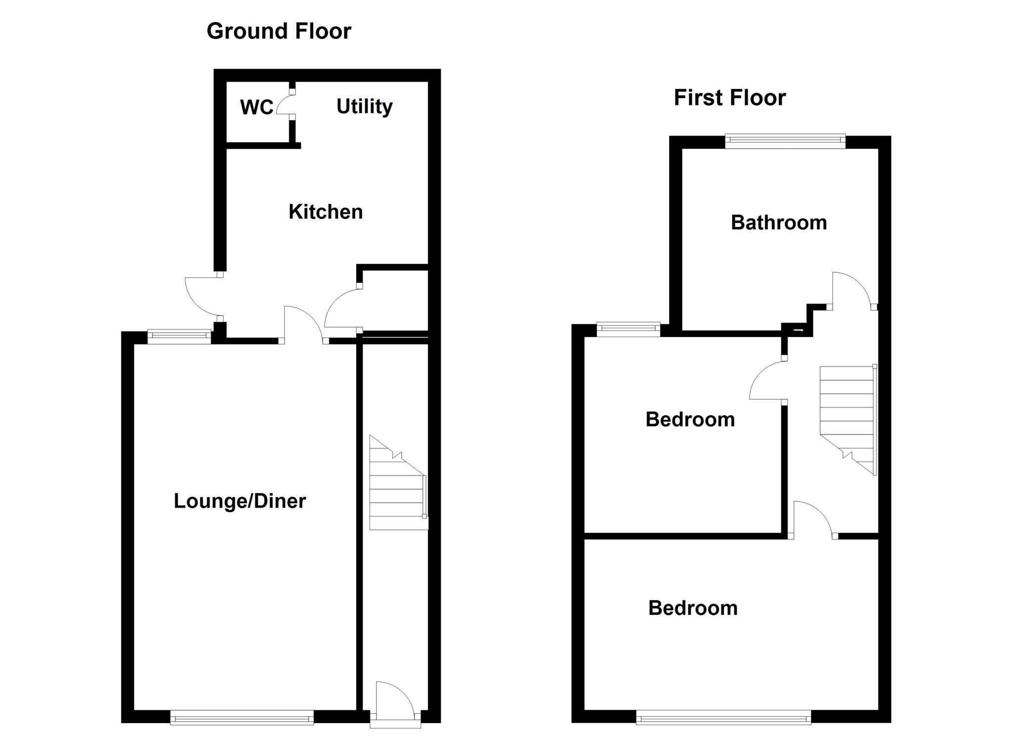 2 bed terraced house for sale in Edward Terrace, Abertridwr, Caerphilly