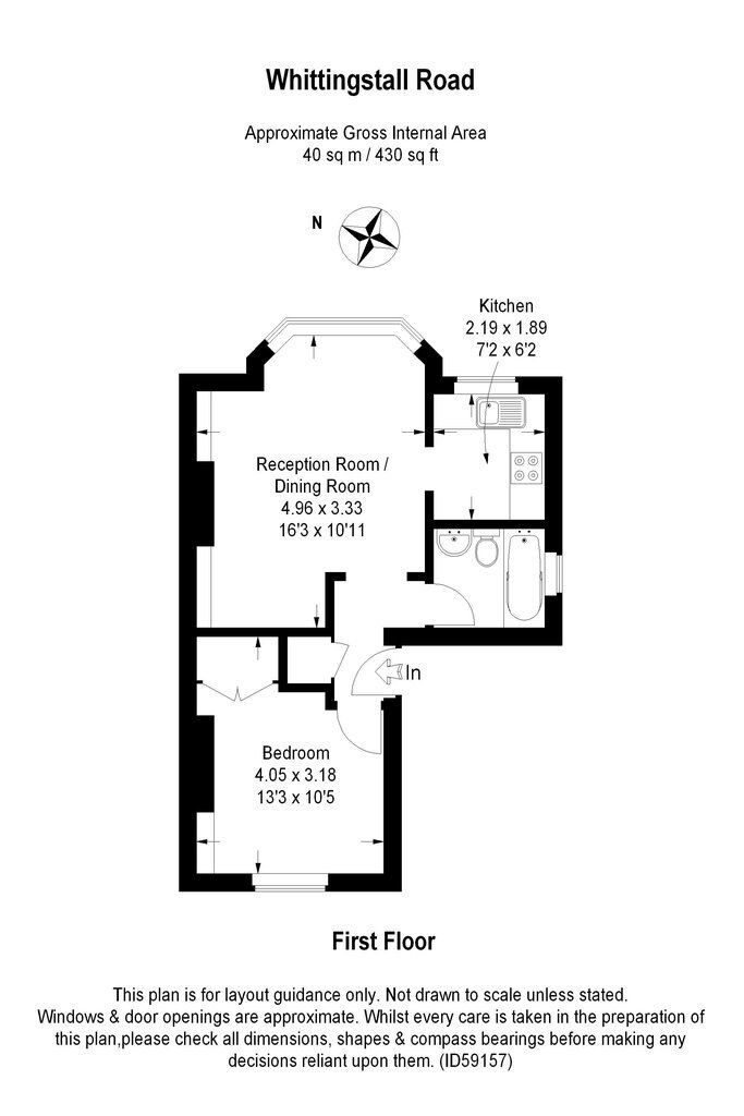 1 bed flat to rent in Whittingstall Road, Parsons Green SW6 Zoopla
