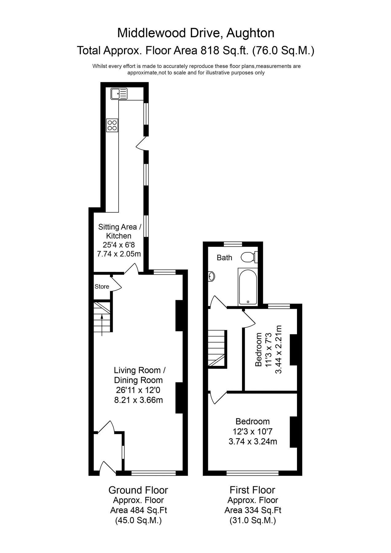 2 bed terraced house for sale in Middlewood Drive, Aughton, Ormskirk