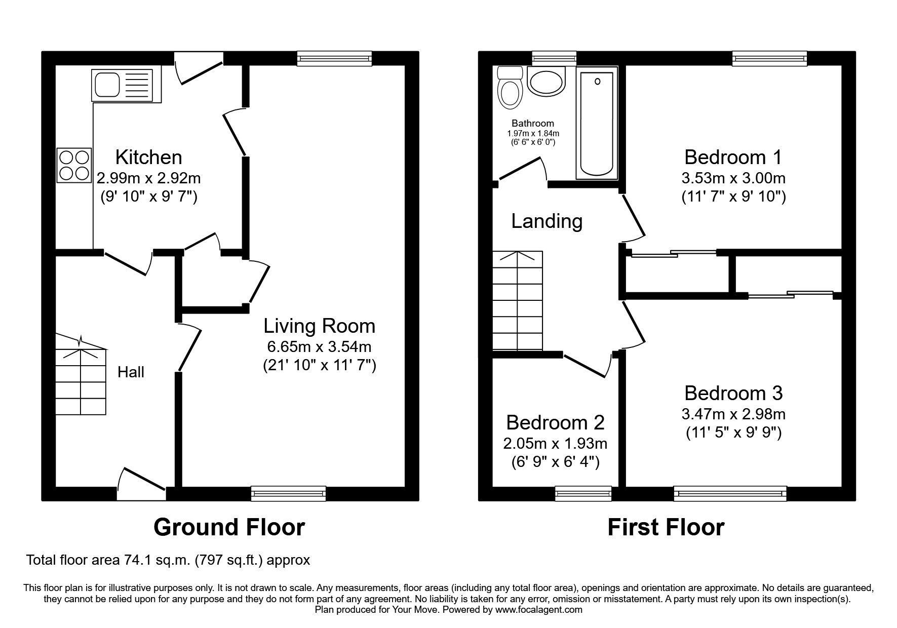 3 bed terraced house to rent in Armine Place, Penicuik, Midlothian EH26