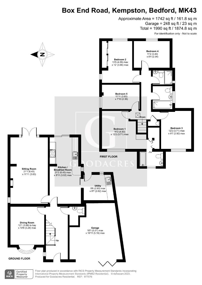 5 bed detached house for sale in Box End Road, Kempston, Bedford MK43