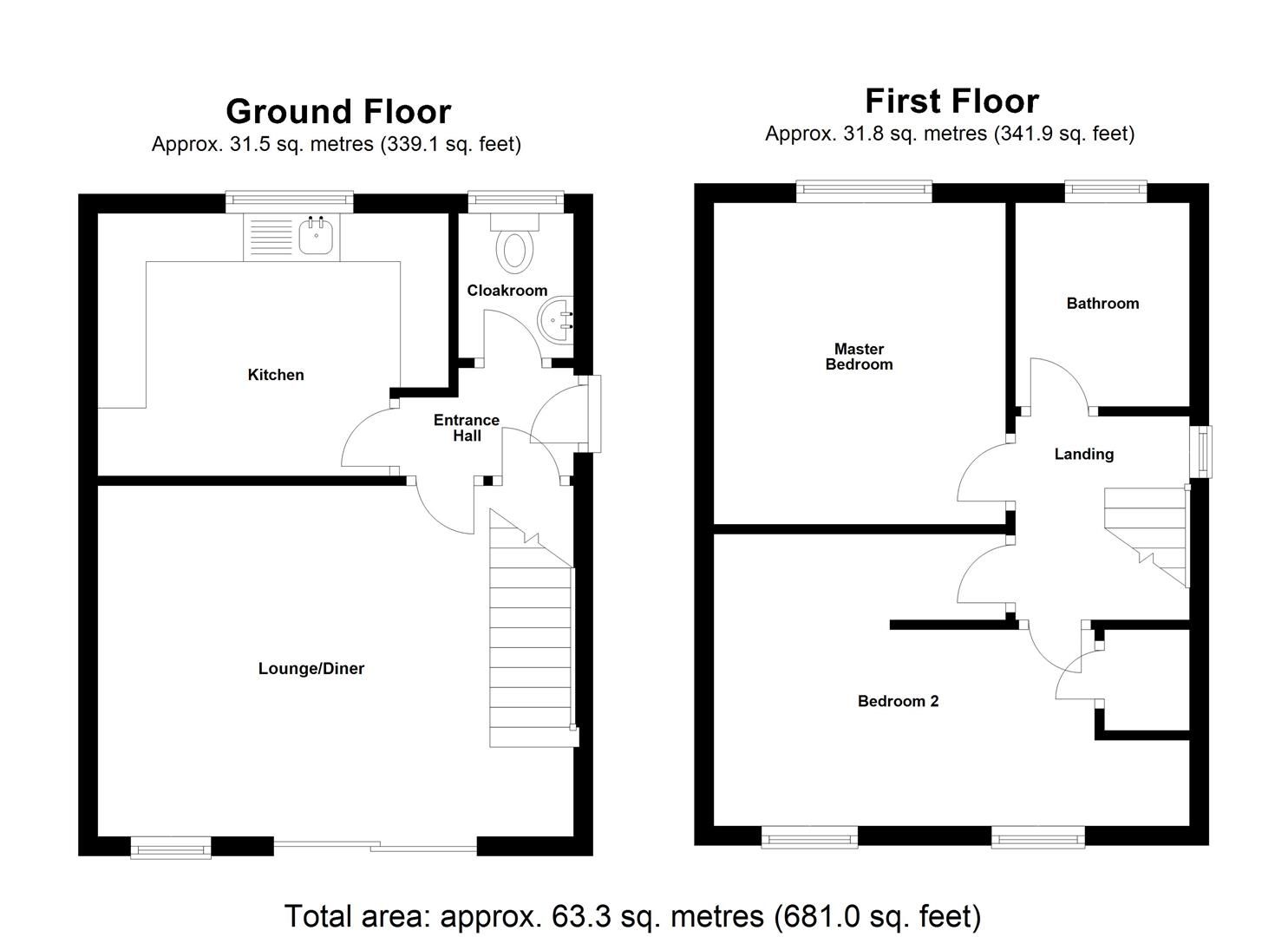 2 bed semidetached house for sale in Richborough, Bancroft, Milton