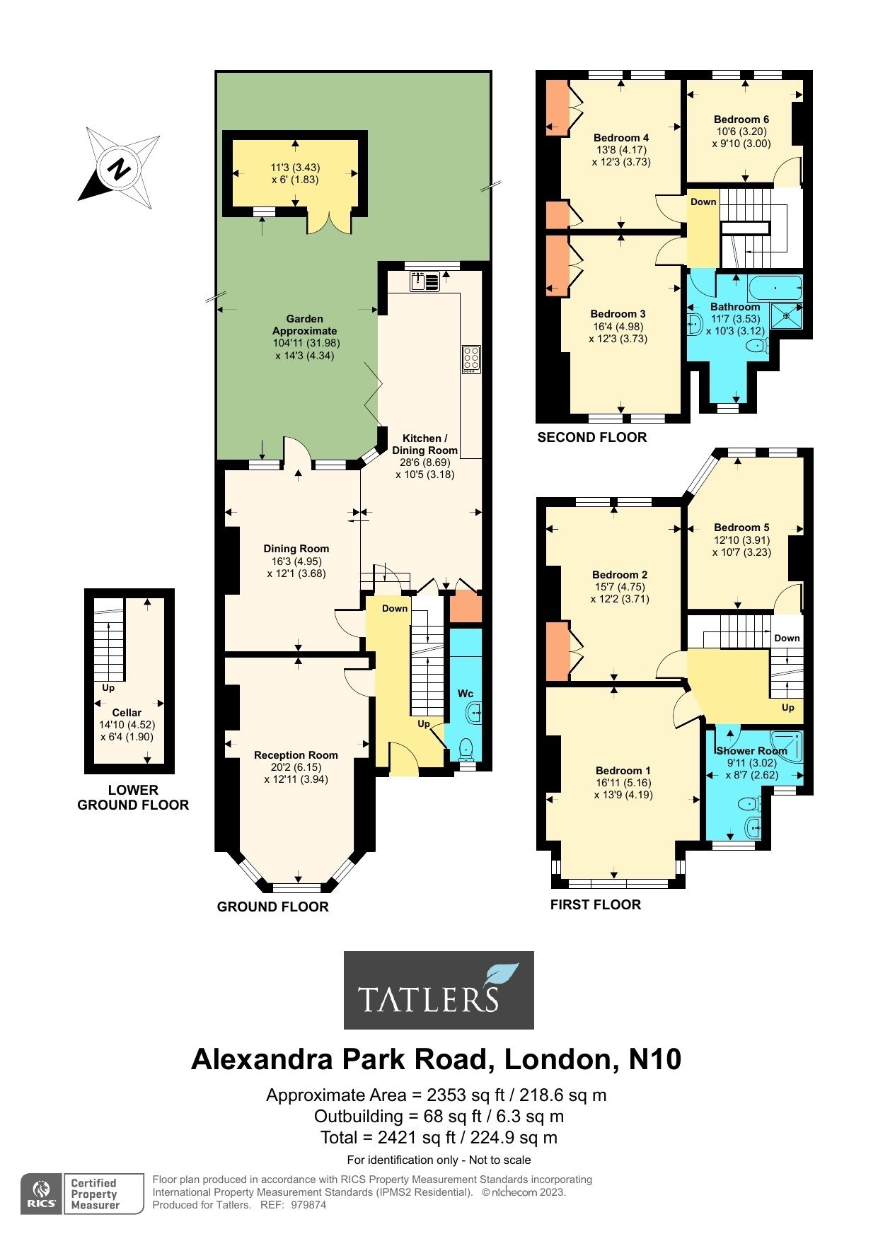 6 bed terraced house for sale in Alexandra Park Road, London N10 Zoopla