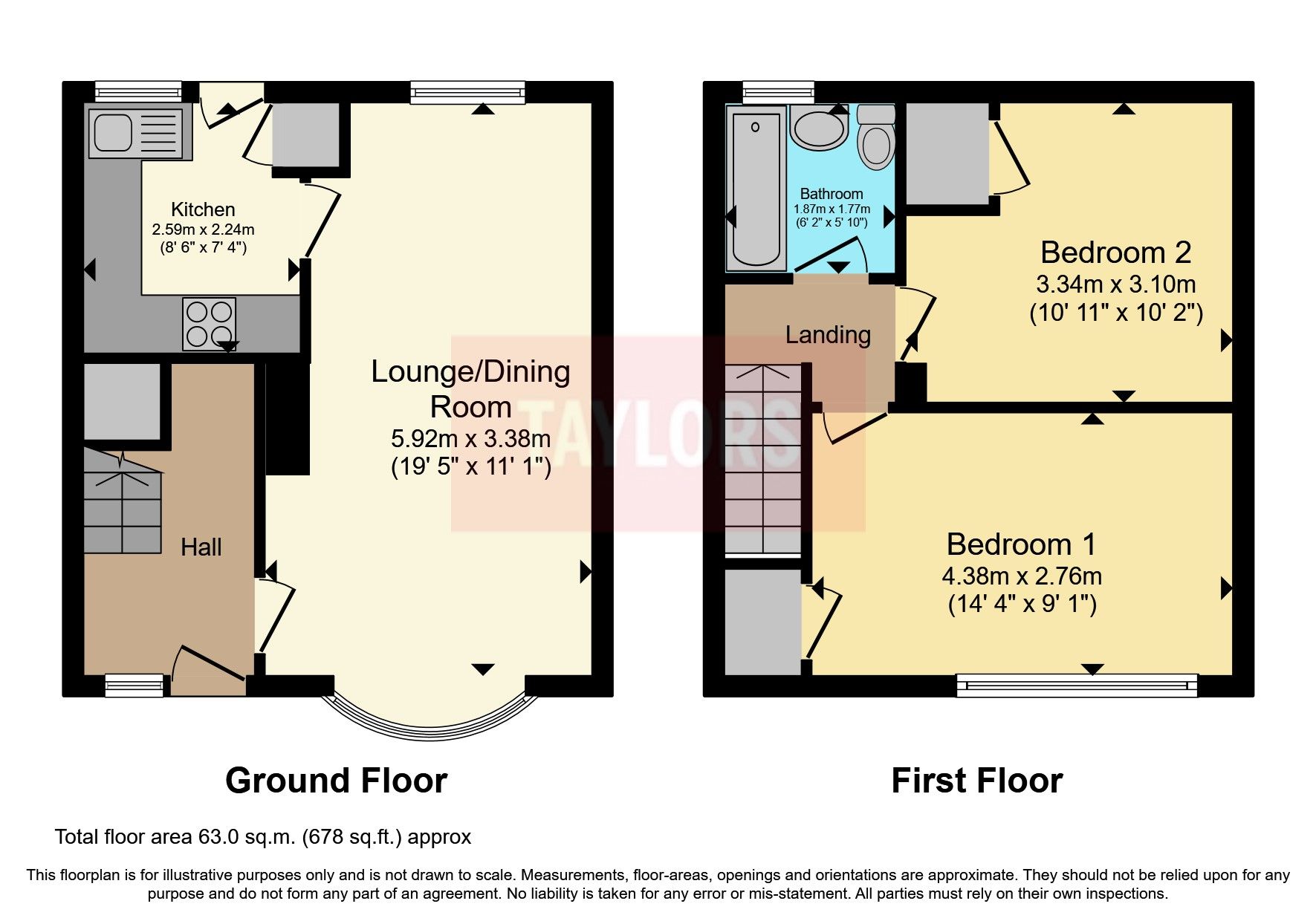 2 bed terraced house for sale in Langford Gardens, Bicester