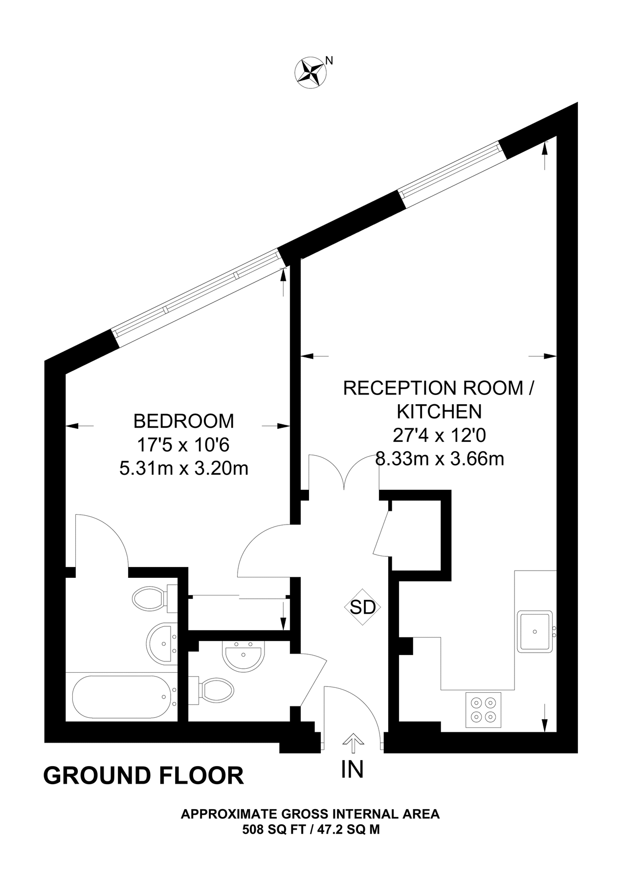 1 bed flat to rent in Butterfly Court, East Ham, London E6 Zoopla