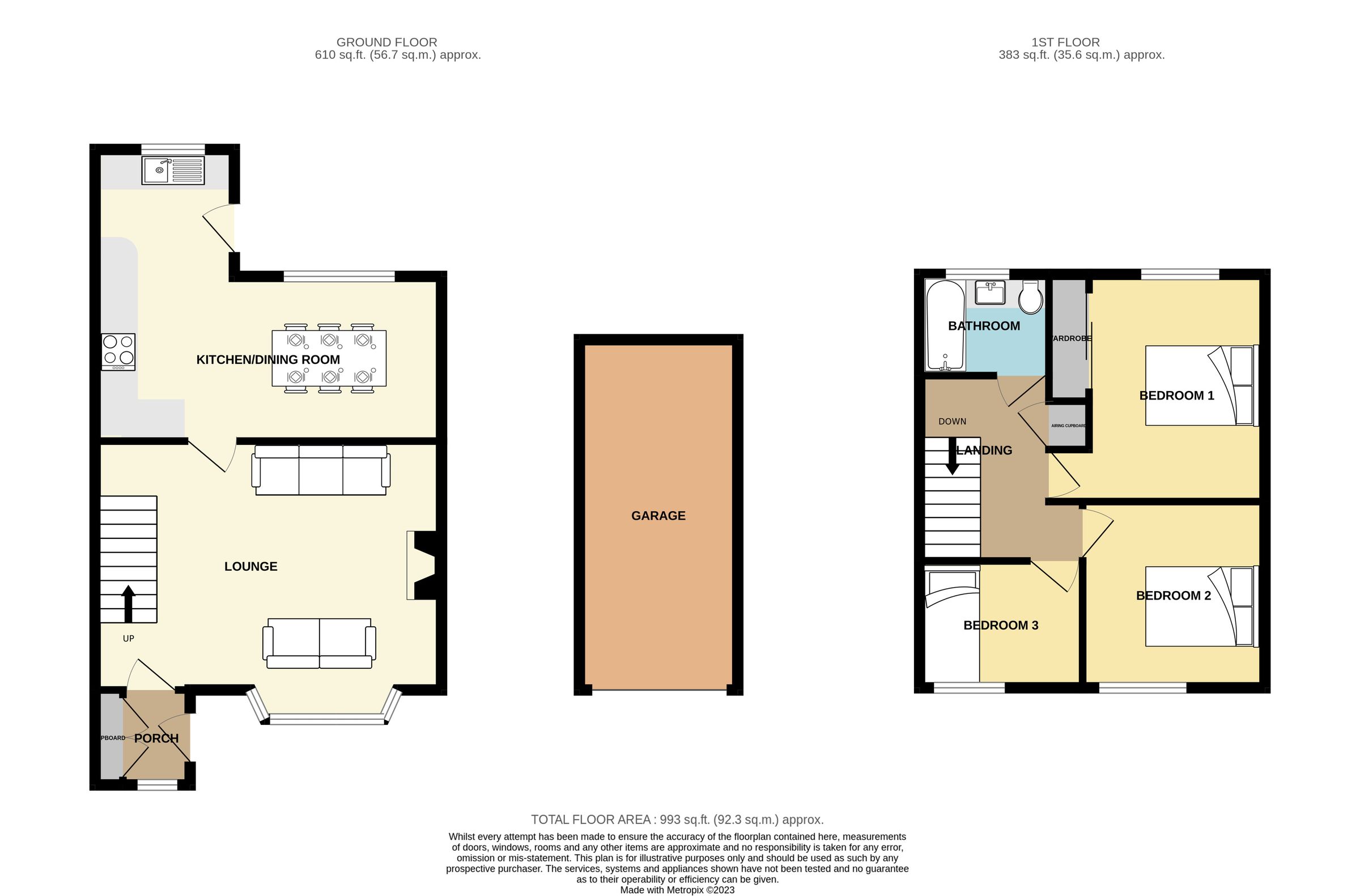 3 bed semidetached house for sale in South Park, Redruth, Cornwall