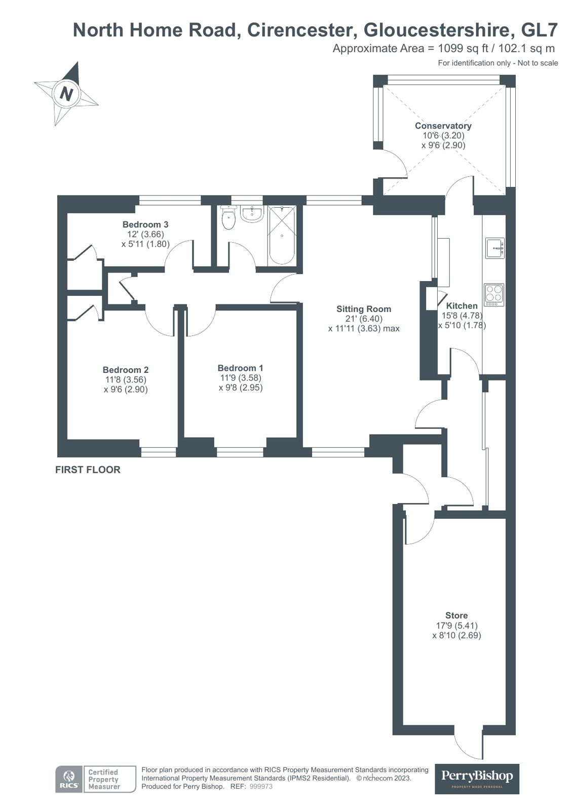 3 bed bungalow for sale in North Home Road, Cirencester
