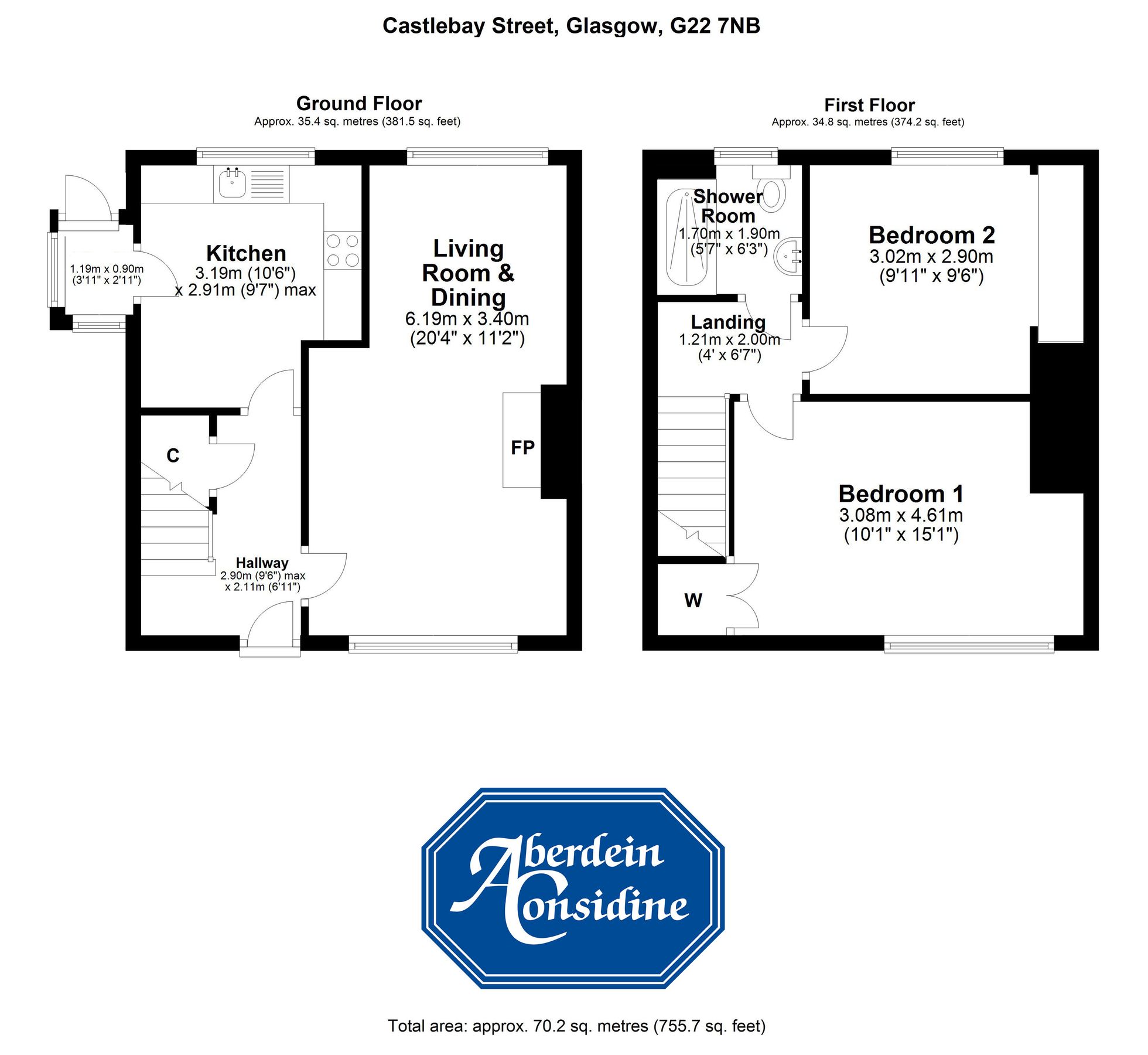 2 bed end terrace house for sale in Castlebay Street, Milton G22 Zoopla