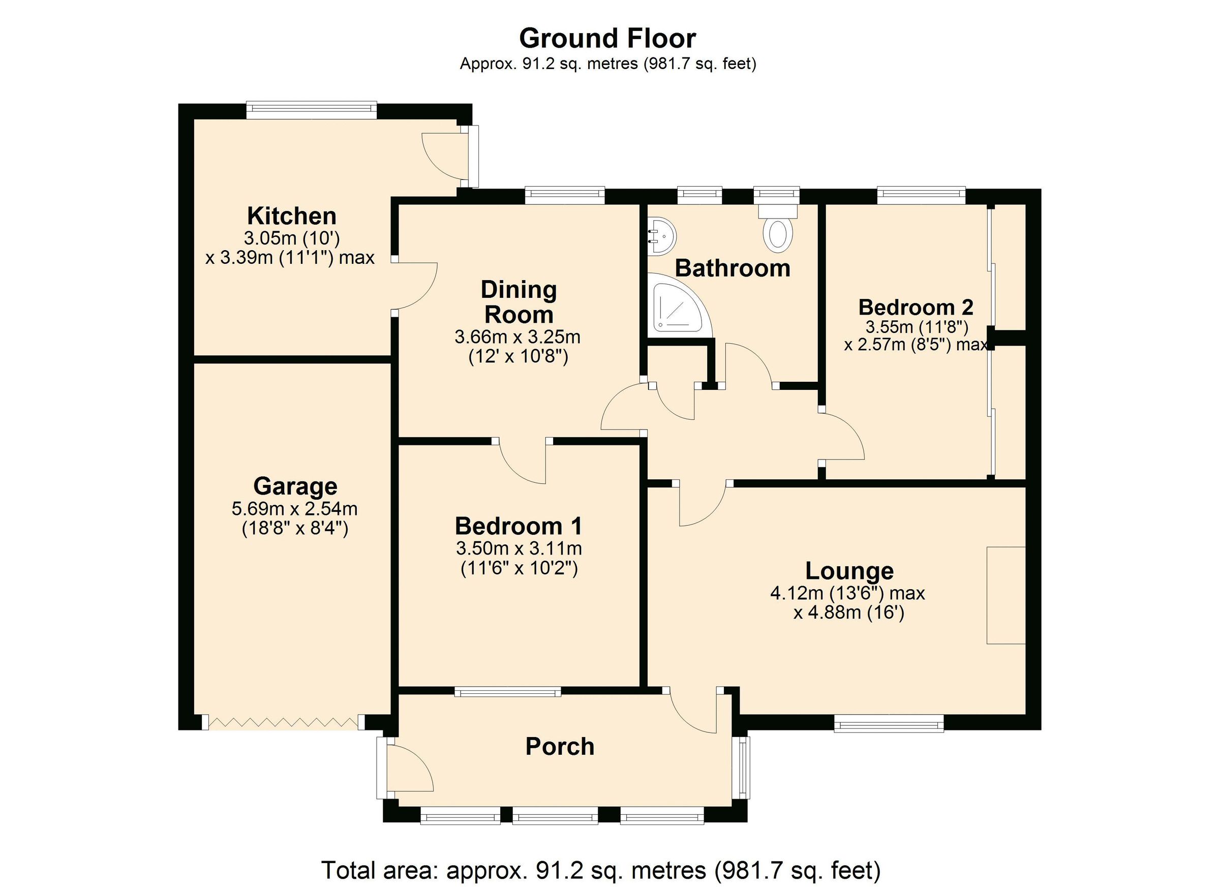 2 bed bungalow for sale in Rushley Crescent, BlaydonOnTyne NE21 Zoopla