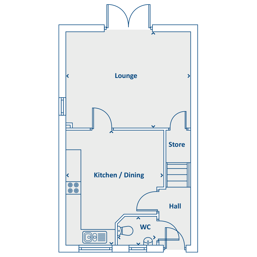 New home, 3 bed property for sale in "The Oakhurst" at Hawthorn Avenue
