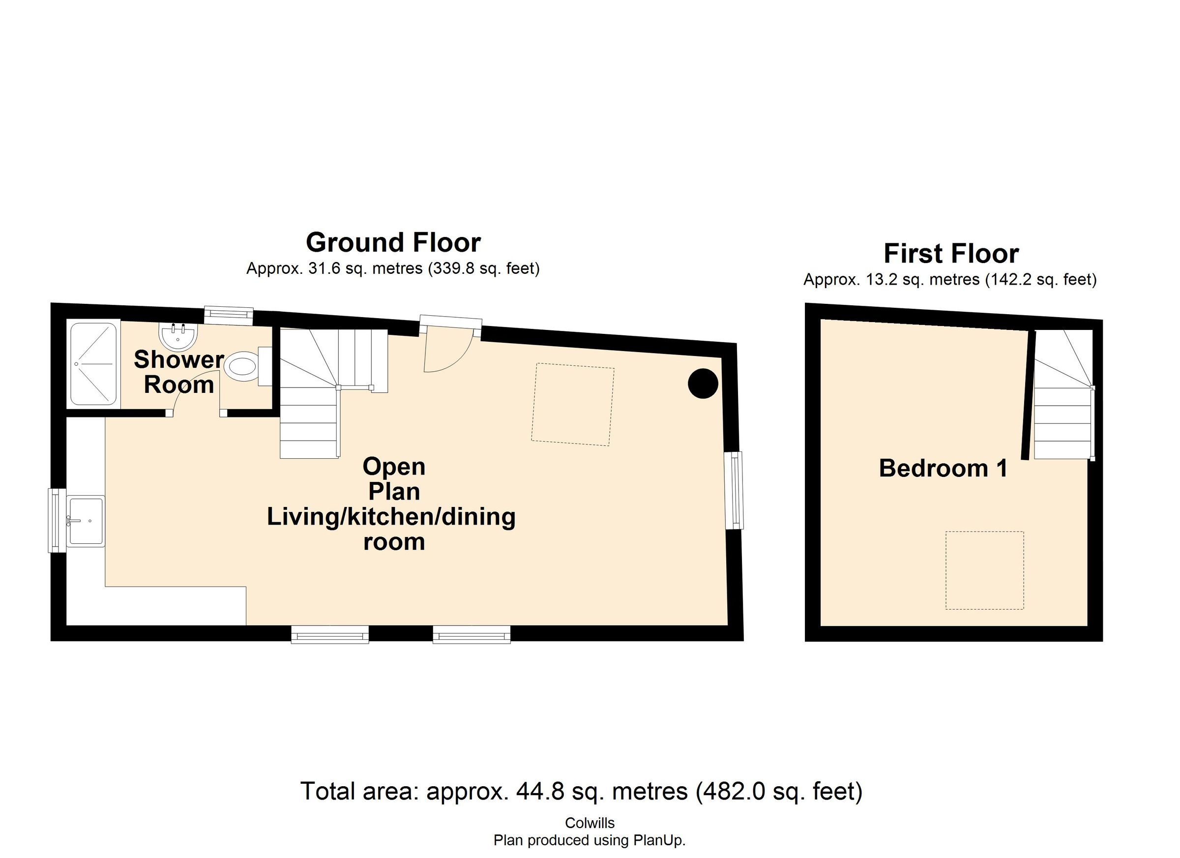 1 bed barn conversion for sale in Stoke, Hartland, Bideford, Devon EX39