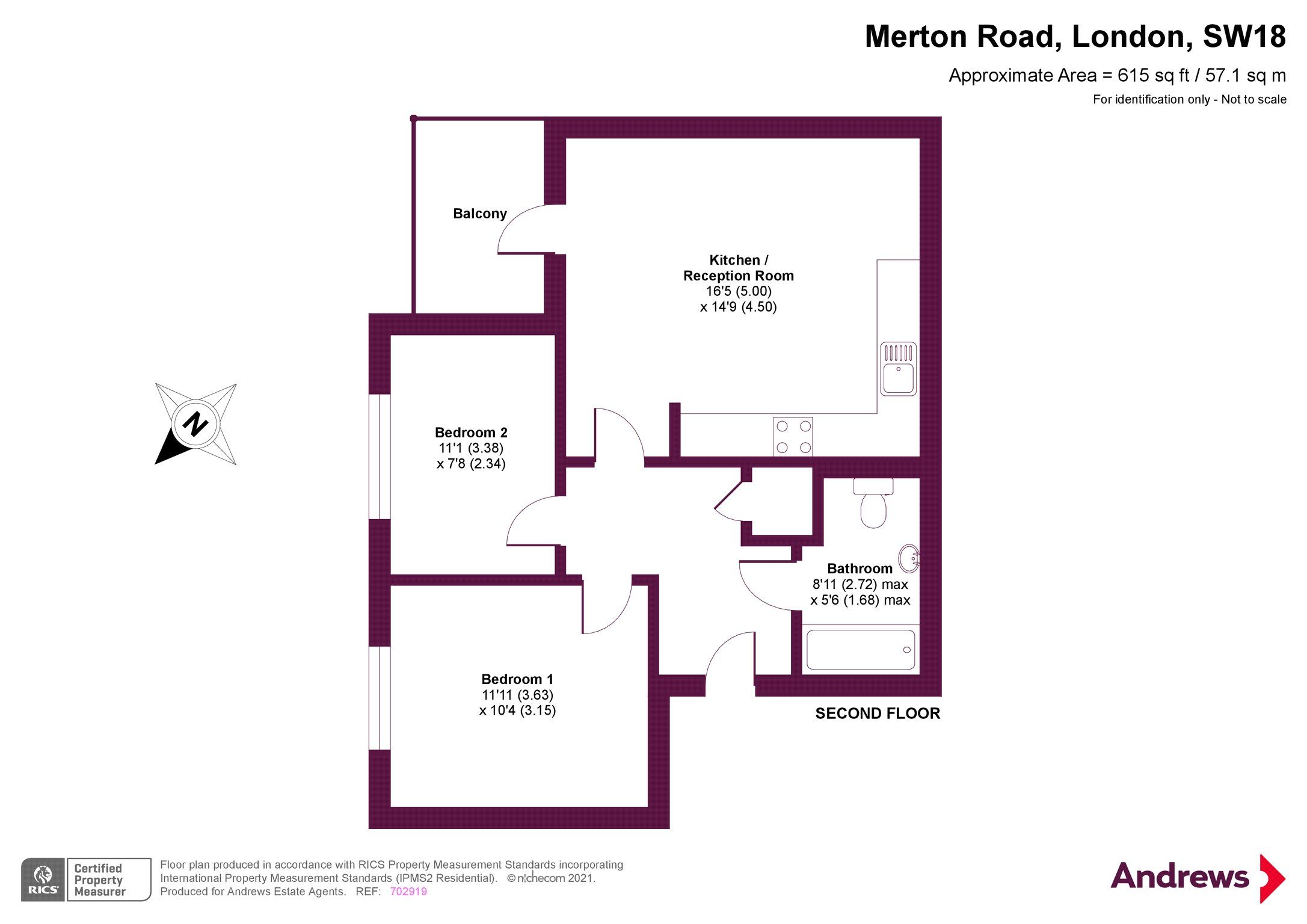 2 bed flat for sale in Merton Road, London SW18 Zoopla