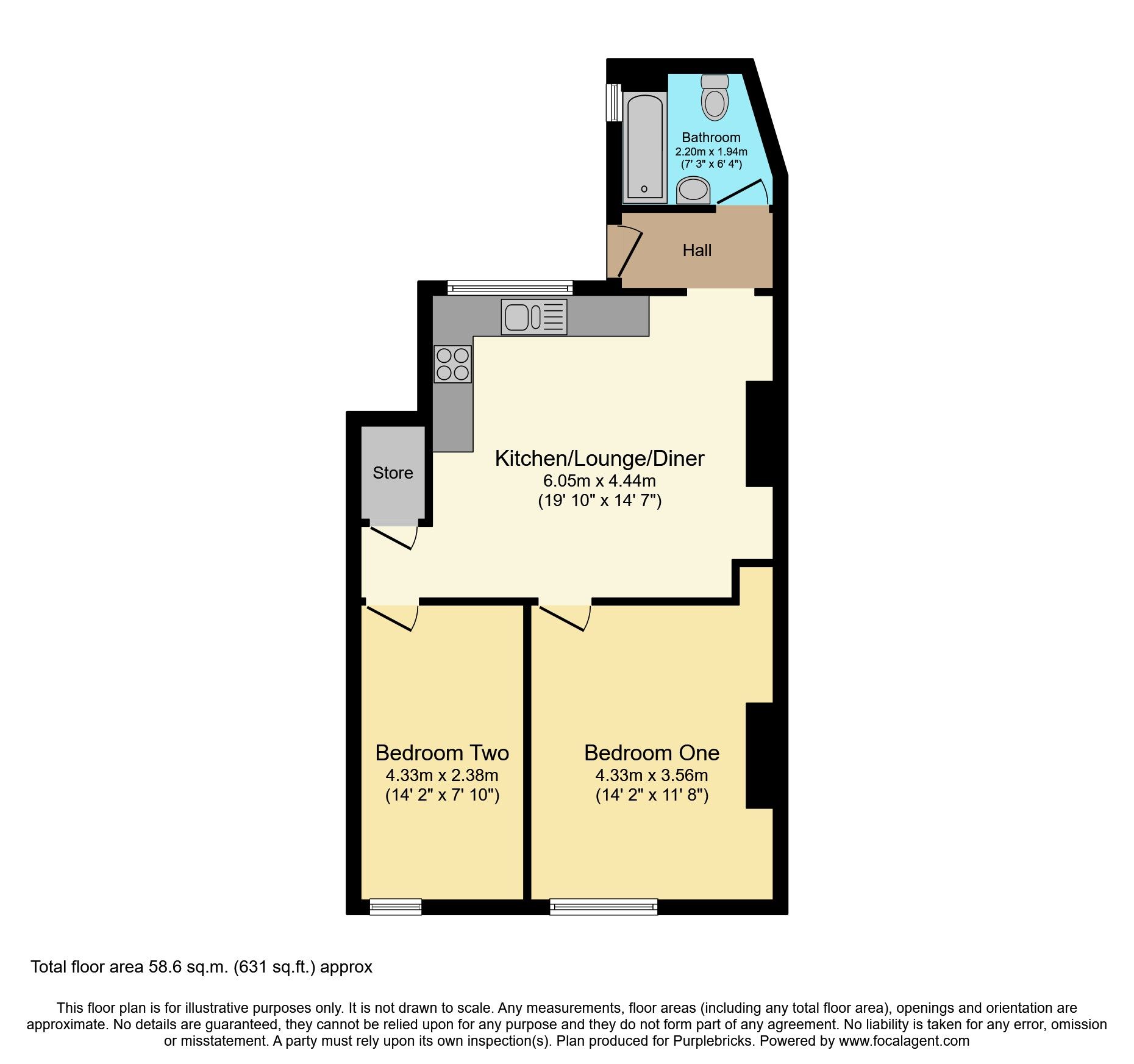 2 bed flat for sale in Ridge Terrace, Bedlington NE22 Zoopla