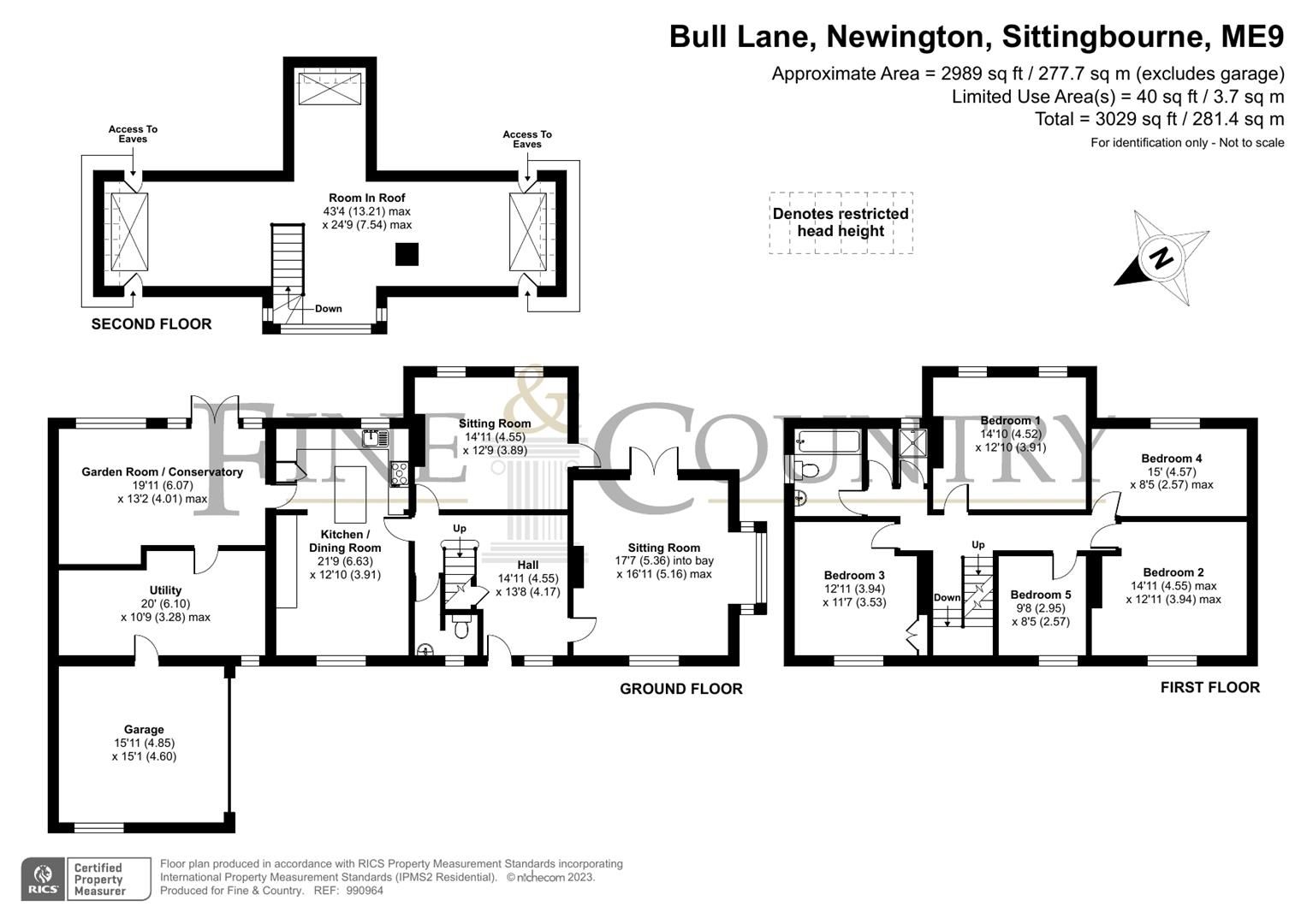 5 bed detached house for sale in Bull Lane, Newington, Sittingbourne