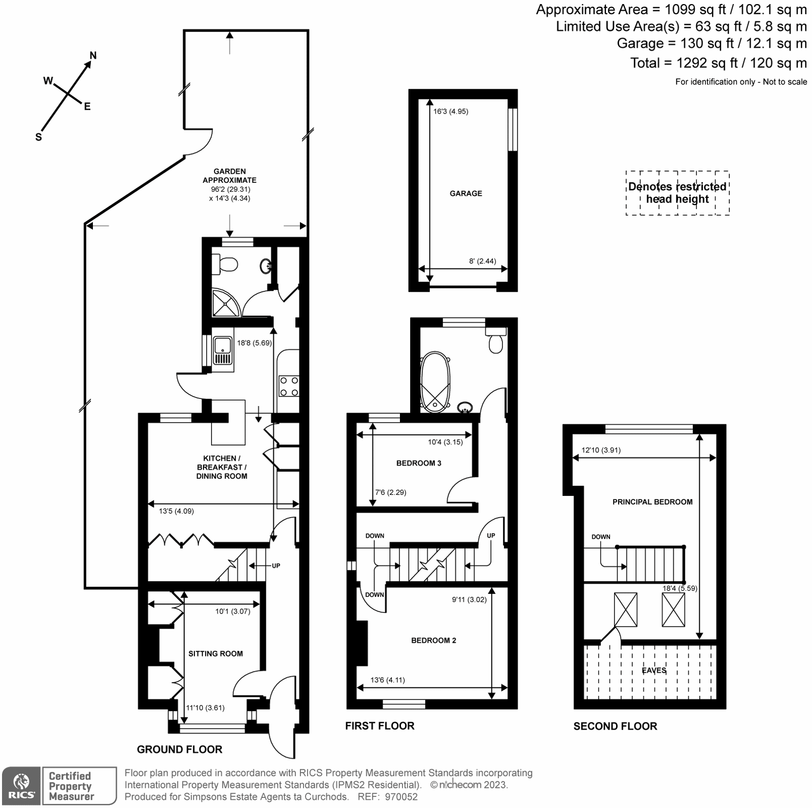 3 bed semidetached house for sale in Station Road, West Byfleet KT14