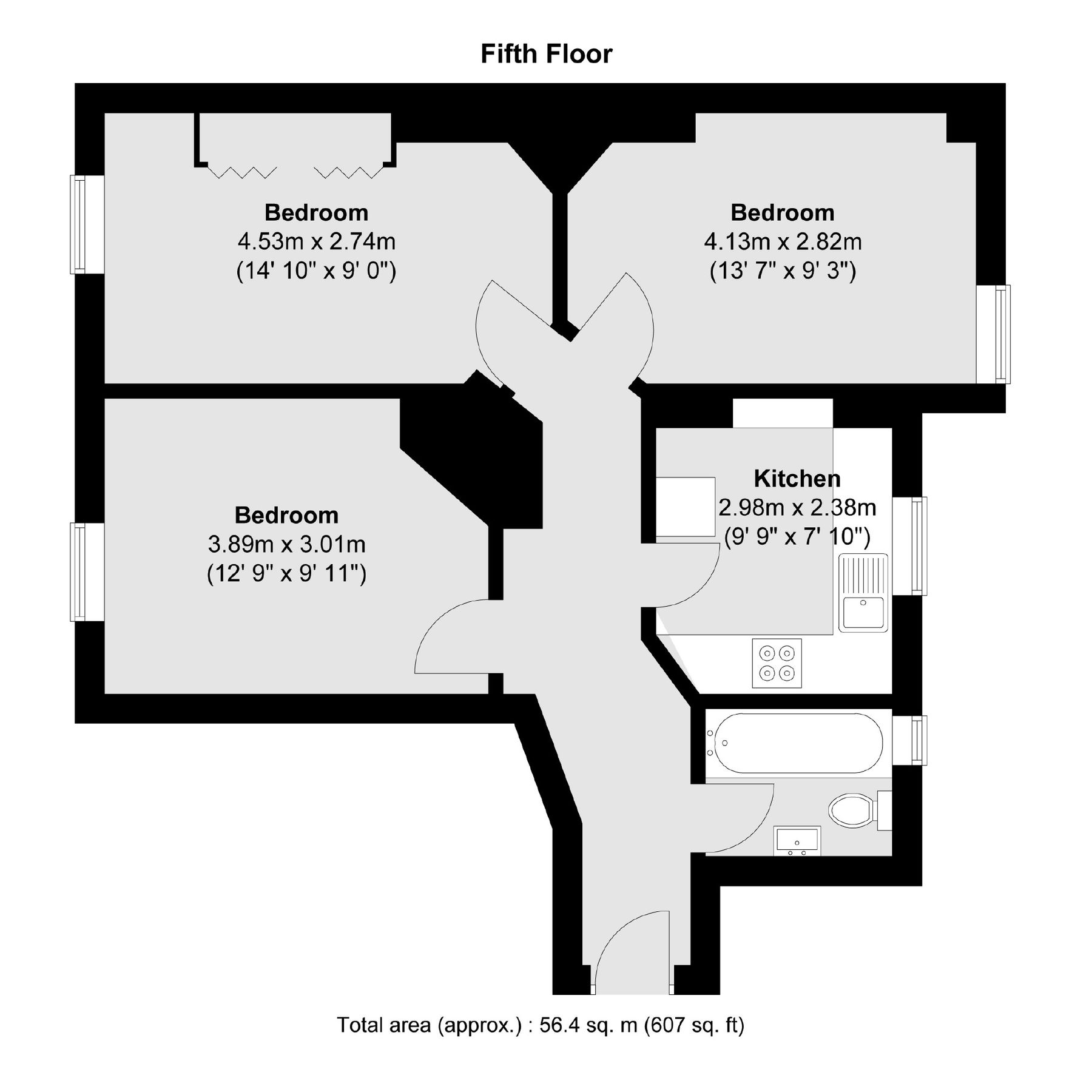 3 bed flat to rent in Hunter Street, London WC1N Zoopla