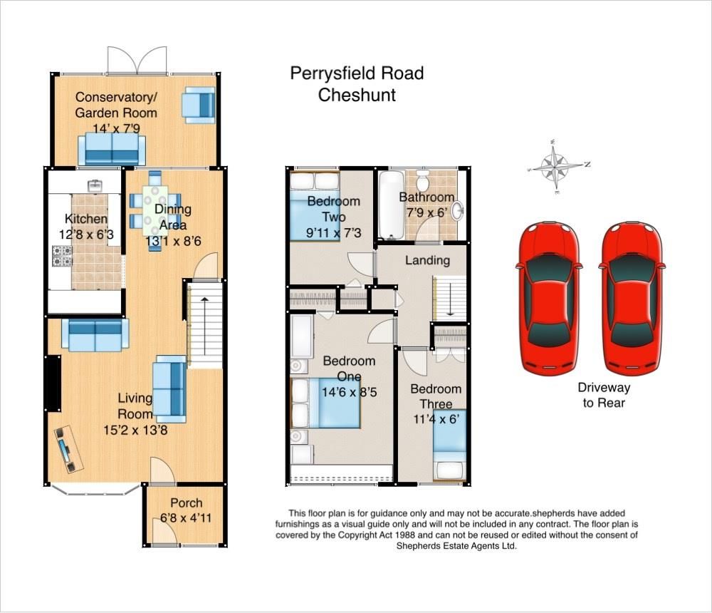 3 bed terraced house for sale in Perrysfield Road, Cheshunt, Waltham
