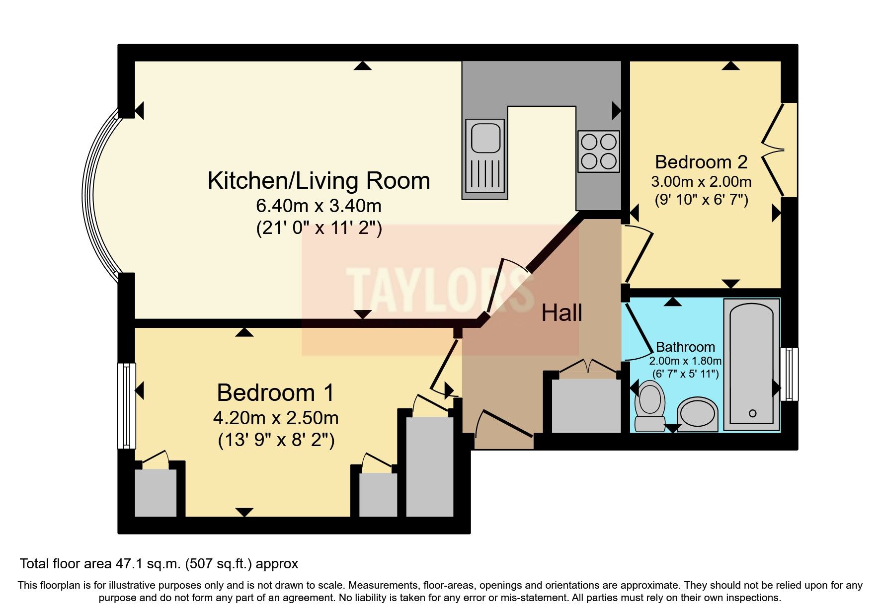 2 bed flat for sale in Campbell Drive, Caerdydd, Campbell Drive