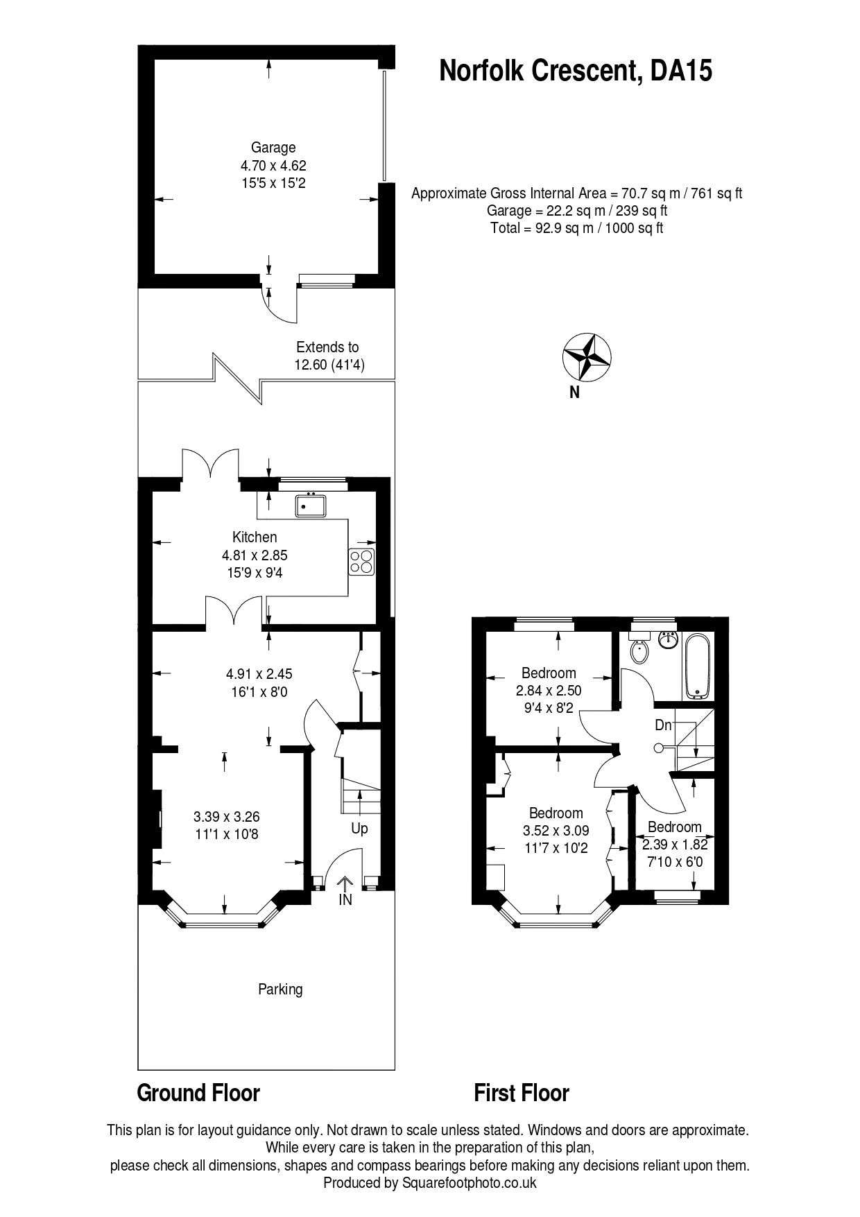 3 bed terraced house for sale in Norfolk Crescent, Sidcup, Kent DA15