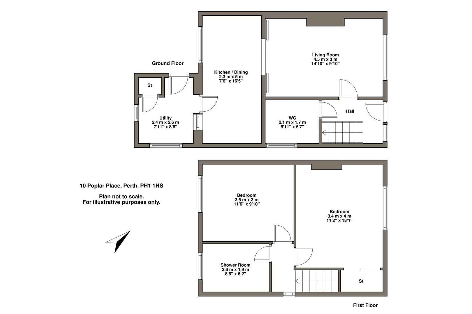 2 bed semidetached house for sale in Poplar Place, Perth PH1 Zoopla