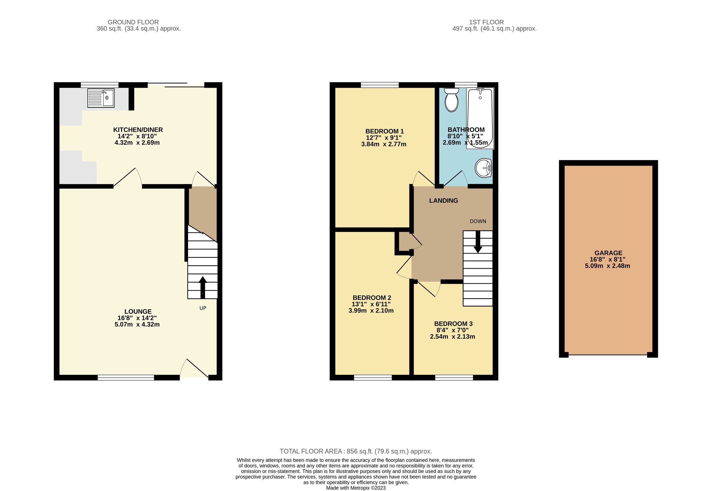 3 bed terraced house for sale in Carroll Close, Newport Pagnell