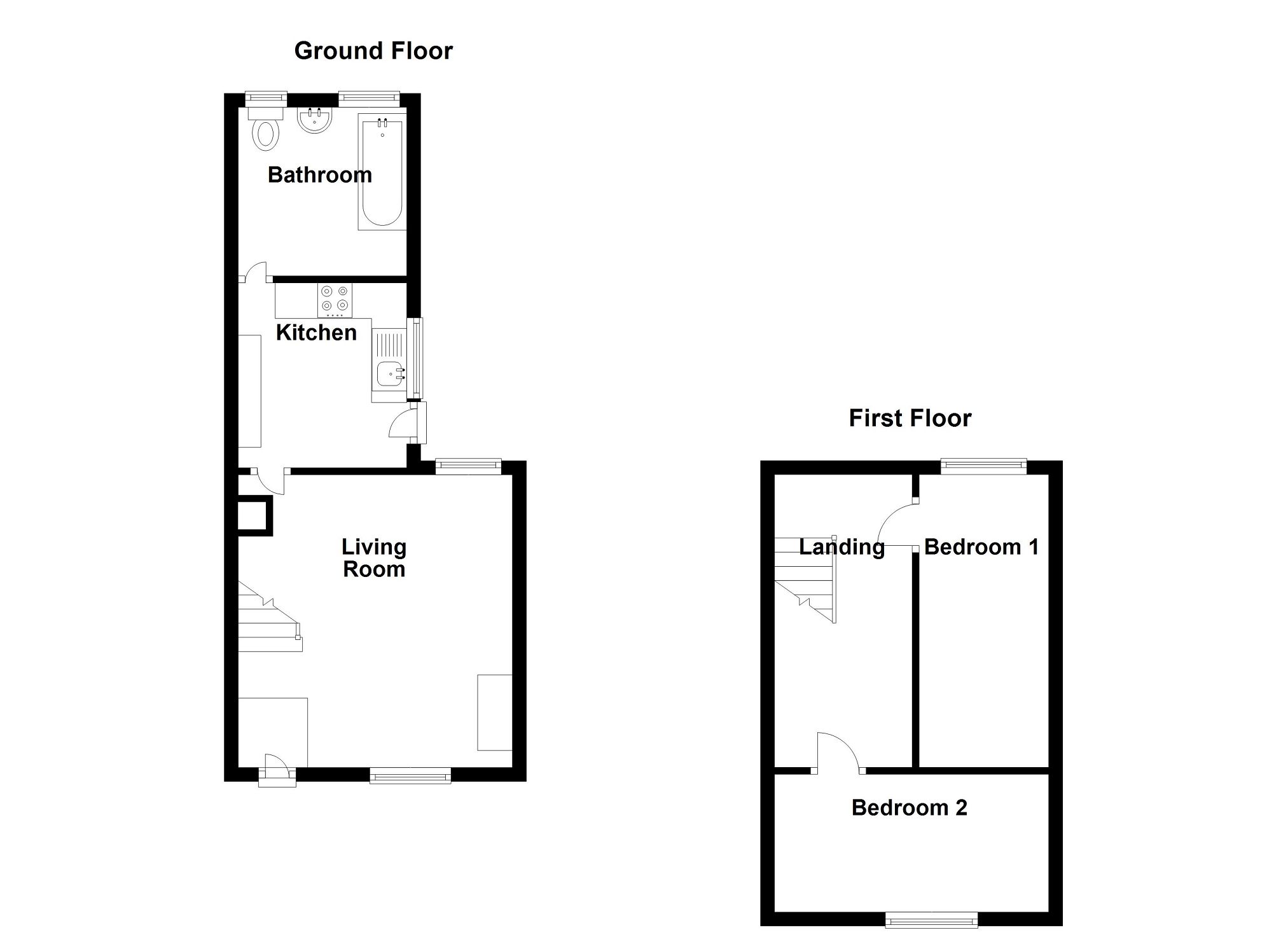 2 bed terraced house for sale in Cunard Row, Cwmavon, Port Talbot