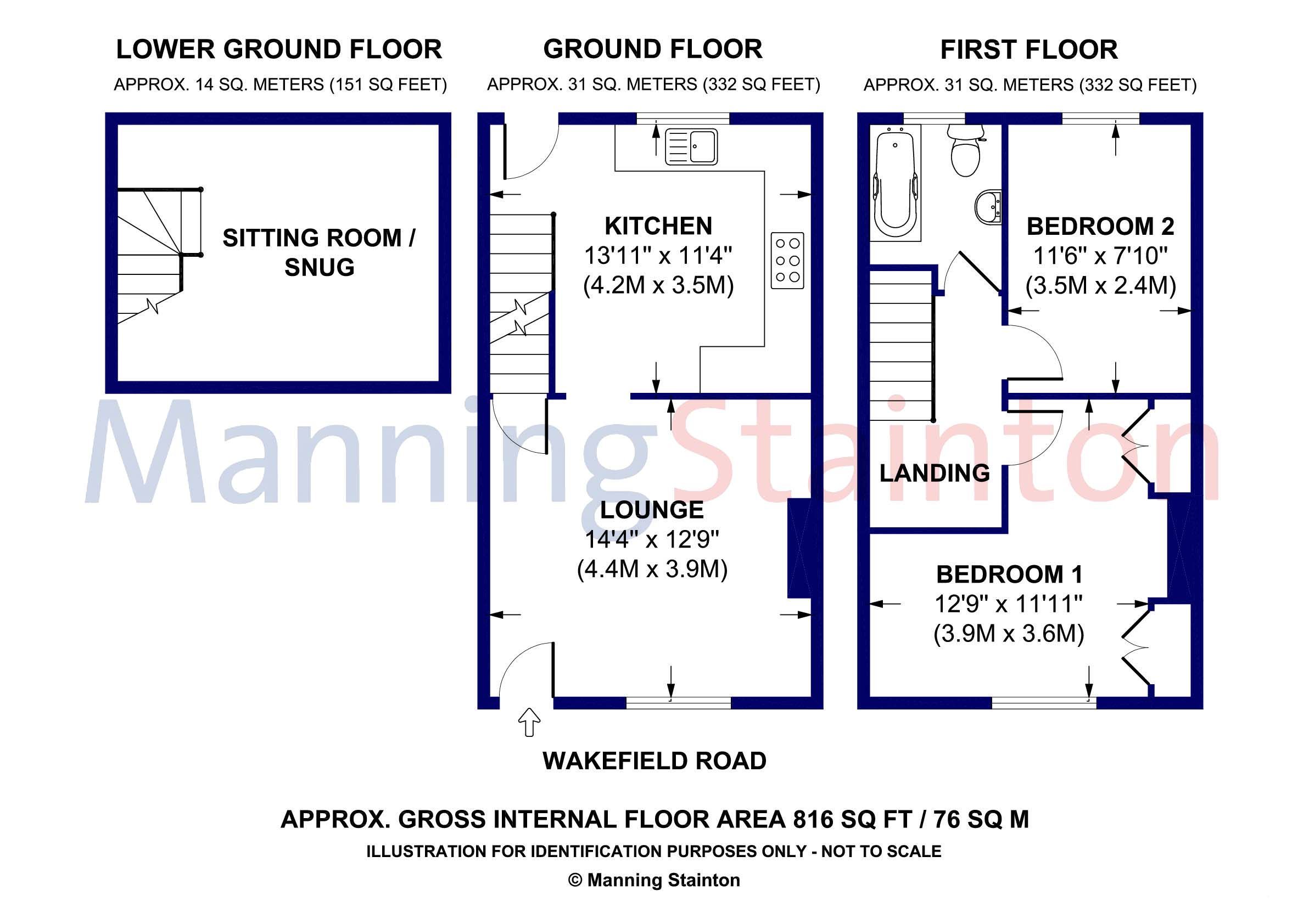 2 bed terraced house for sale in Wakefield Road, Garforth, Leeds, West