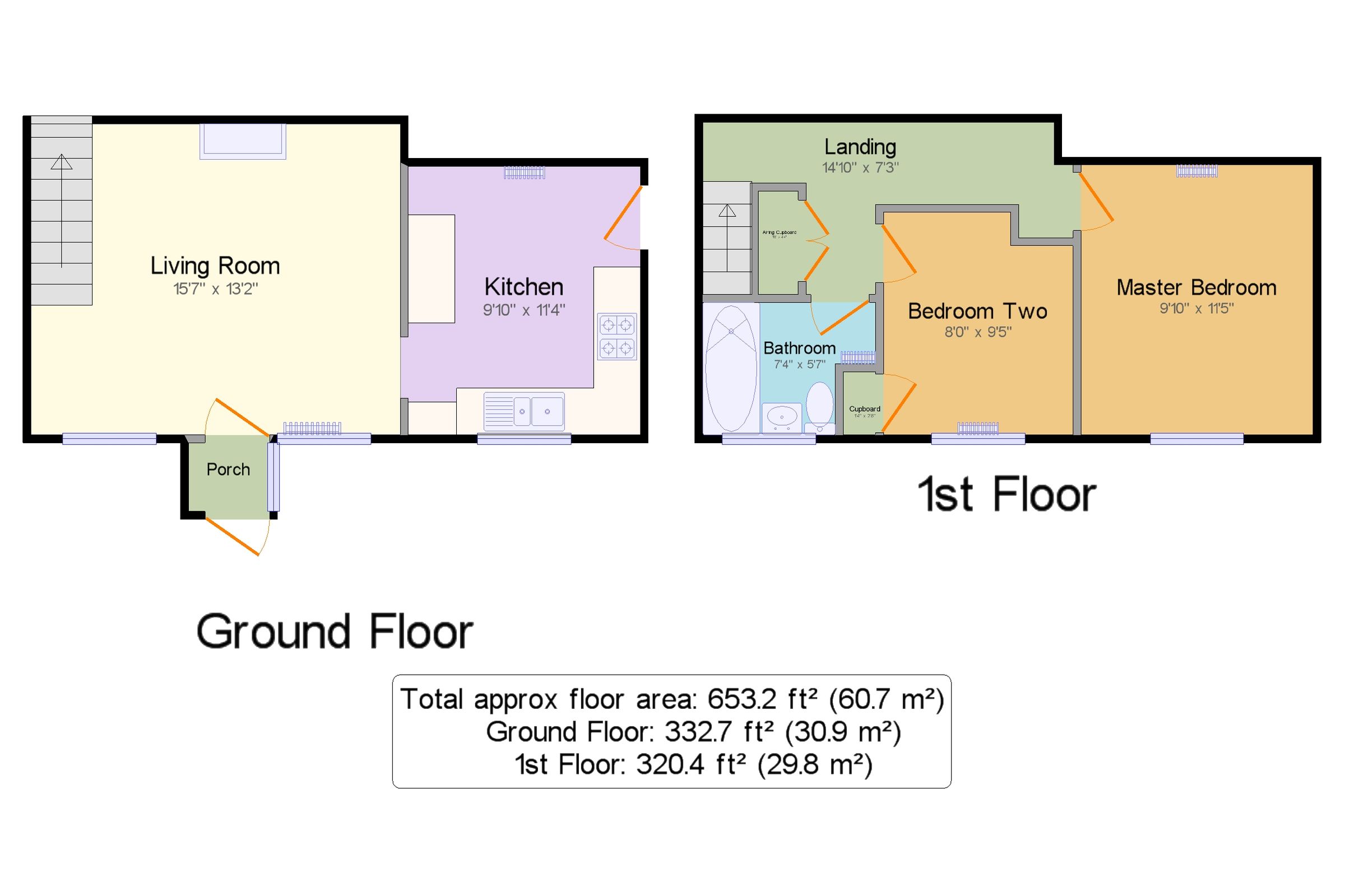 2 bed terraced house for sale in Newstead, Tamworth, Staffordshire B79