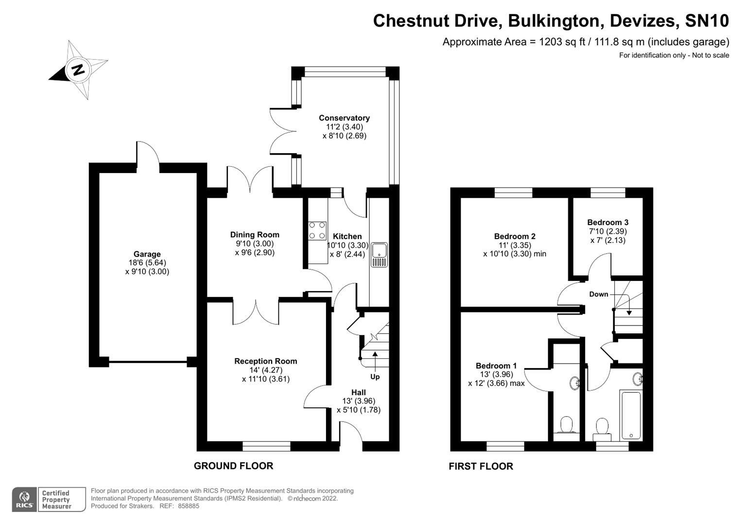 3 bed semidetached house for sale in Chestnut Drive, Bulkington