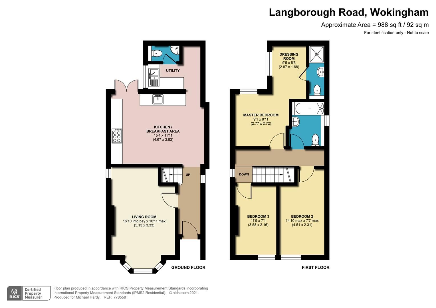 3 bed semidetached house for sale in Langborough Road, Wokingham