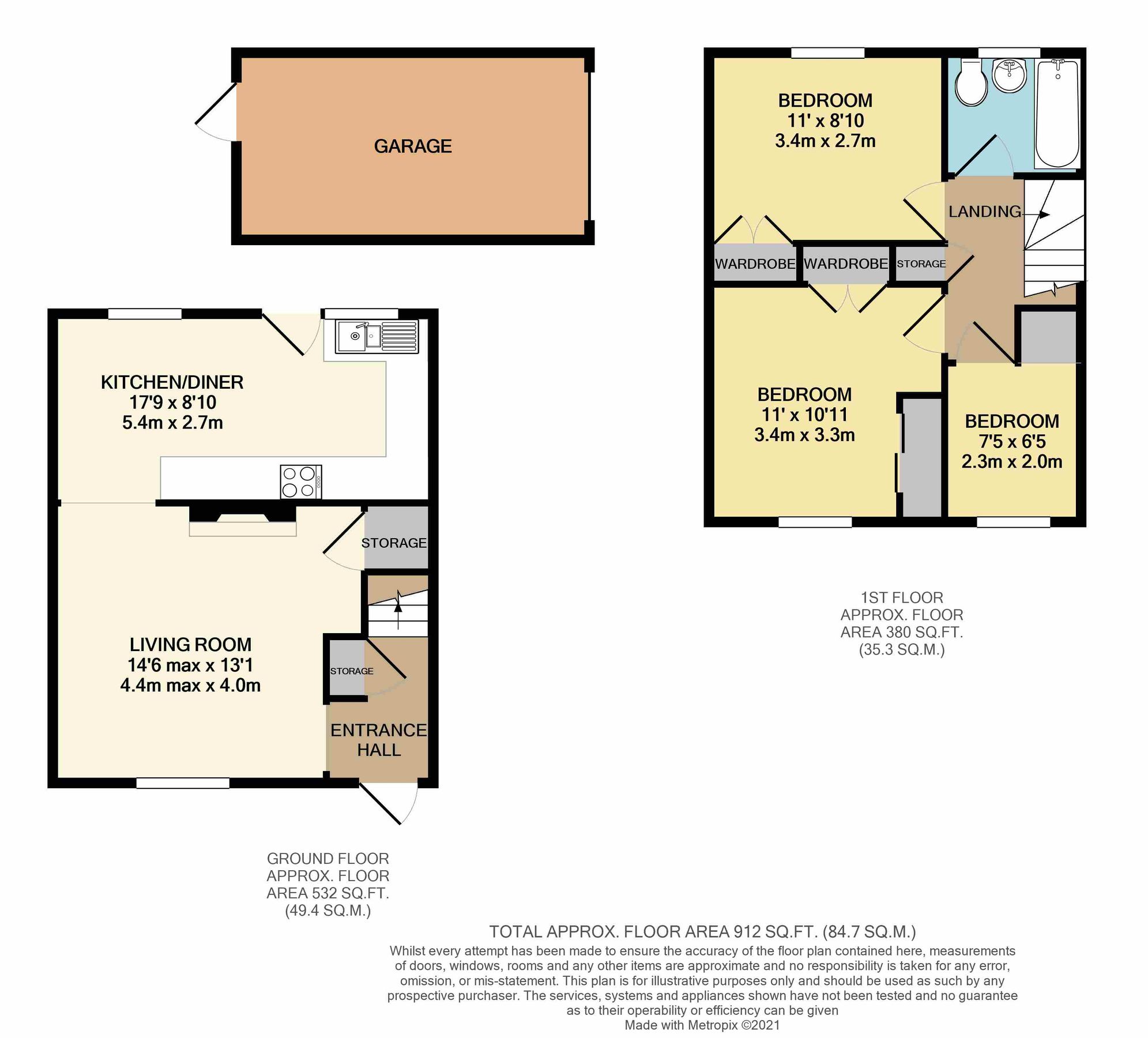 3 bed semidetached house for sale in Grenidge Way, Oakley, Bedford