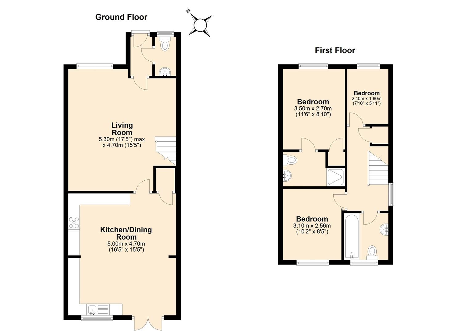 3 bed semidetached house for sale in Rochester Road, Burham, Rochester