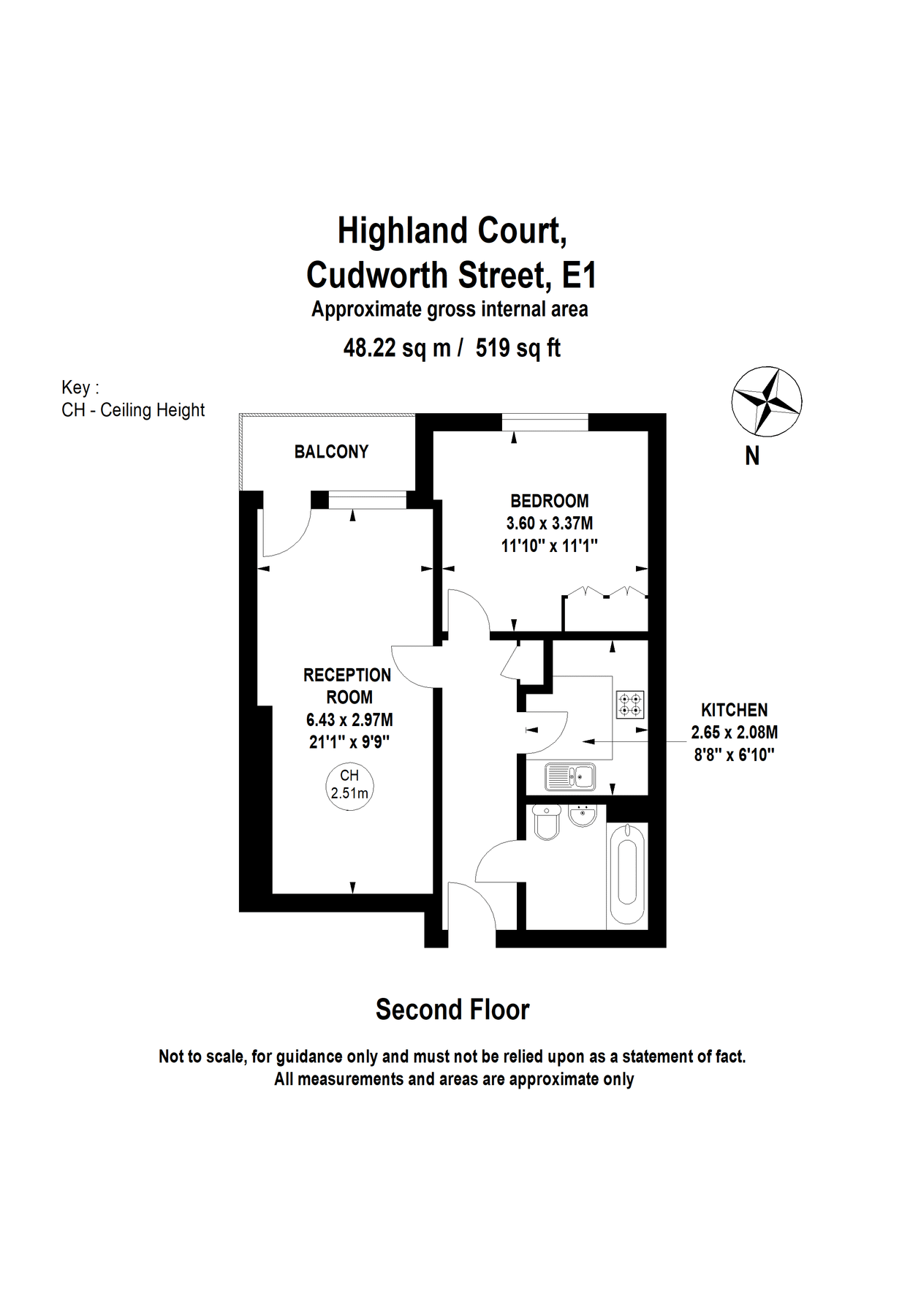 1 bed flat to rent in Highland Court, 57 Cudworth Street, London E1