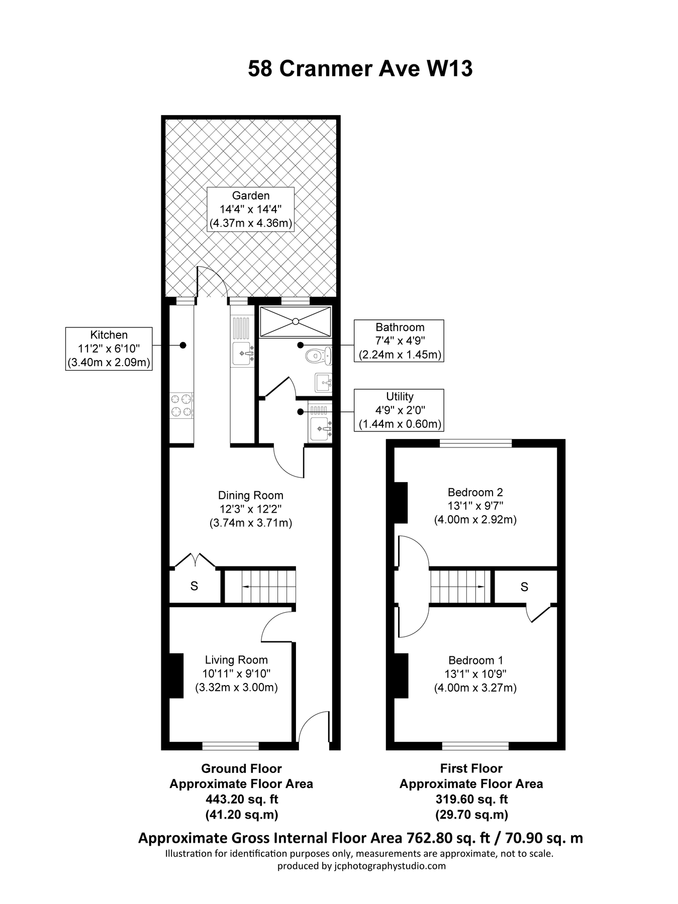 2 bed terraced house for sale in Cranmer Avenue, London W13 Zoopla