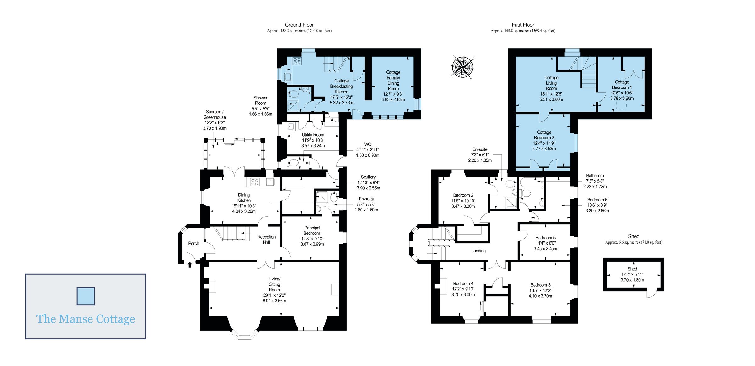8 bed property for sale in The Manse & The Manse Cottage, Shore Road