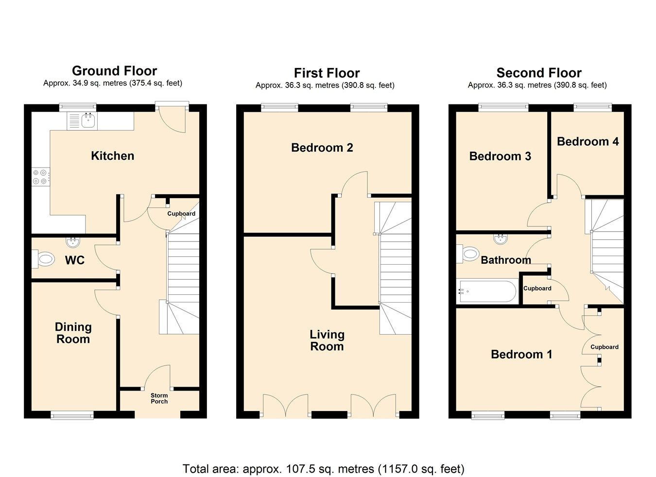 4 bed town house for sale in Griffen Road, Weston Village, WestonSuper
