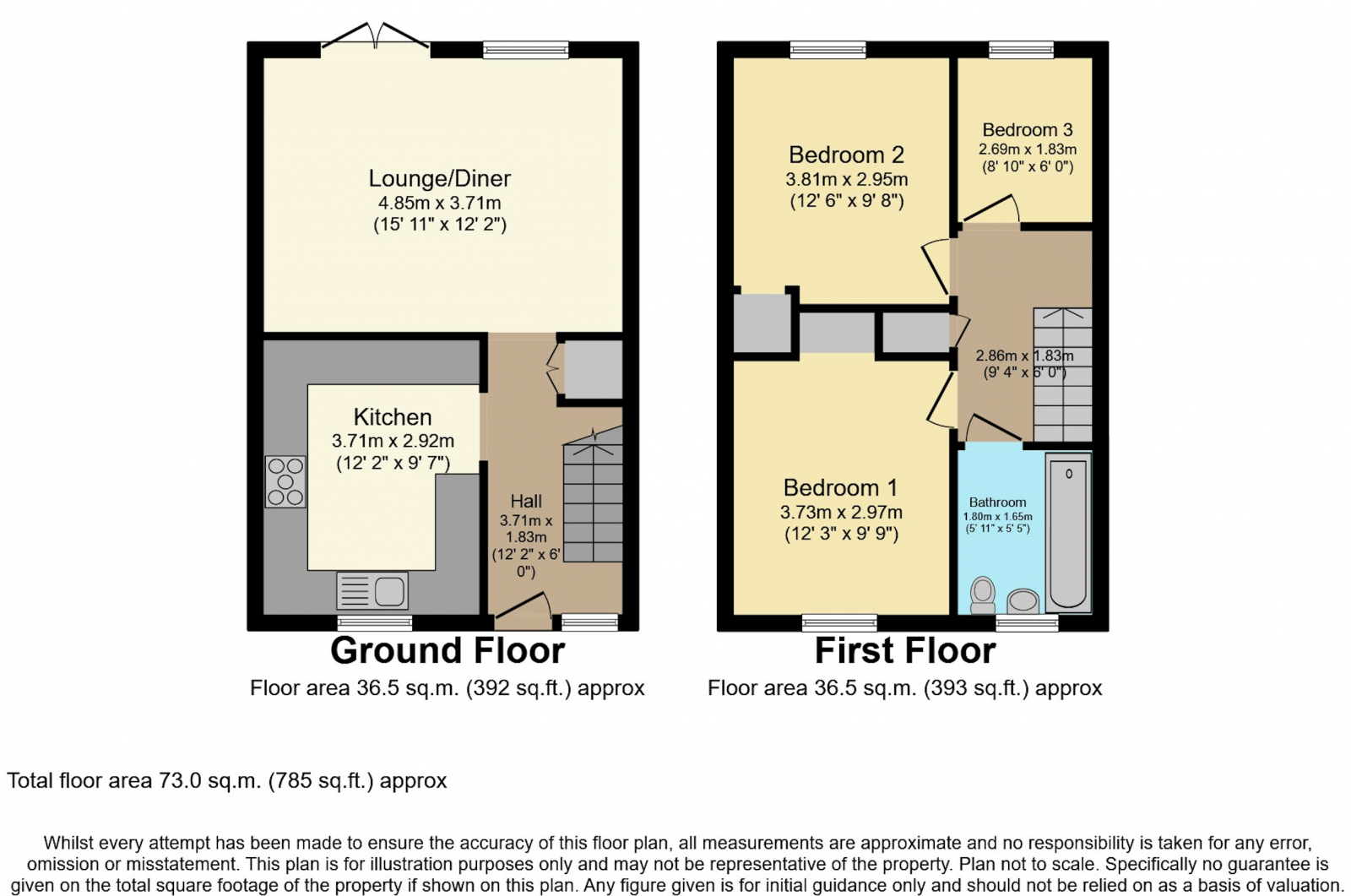 3 bed terraced house for sale in Grass Meers Drive, Whitchurch, Bristol