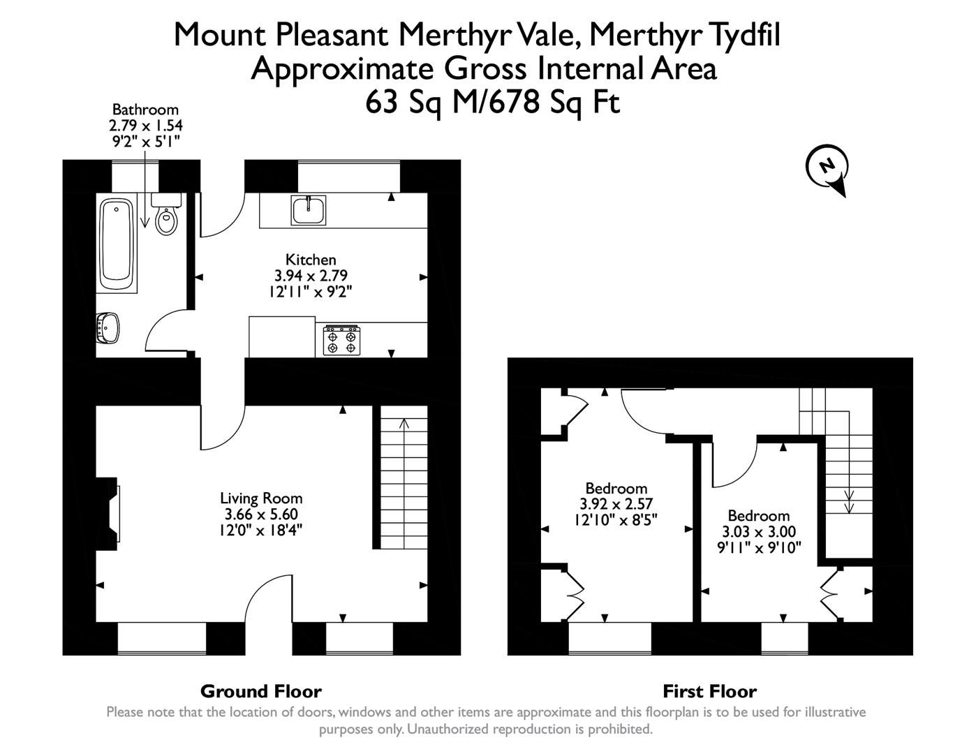 2 bed terraced house for sale in Mount Pleasant, Merthyr Vale, Merthyr Tydfil CF48 Zoopla