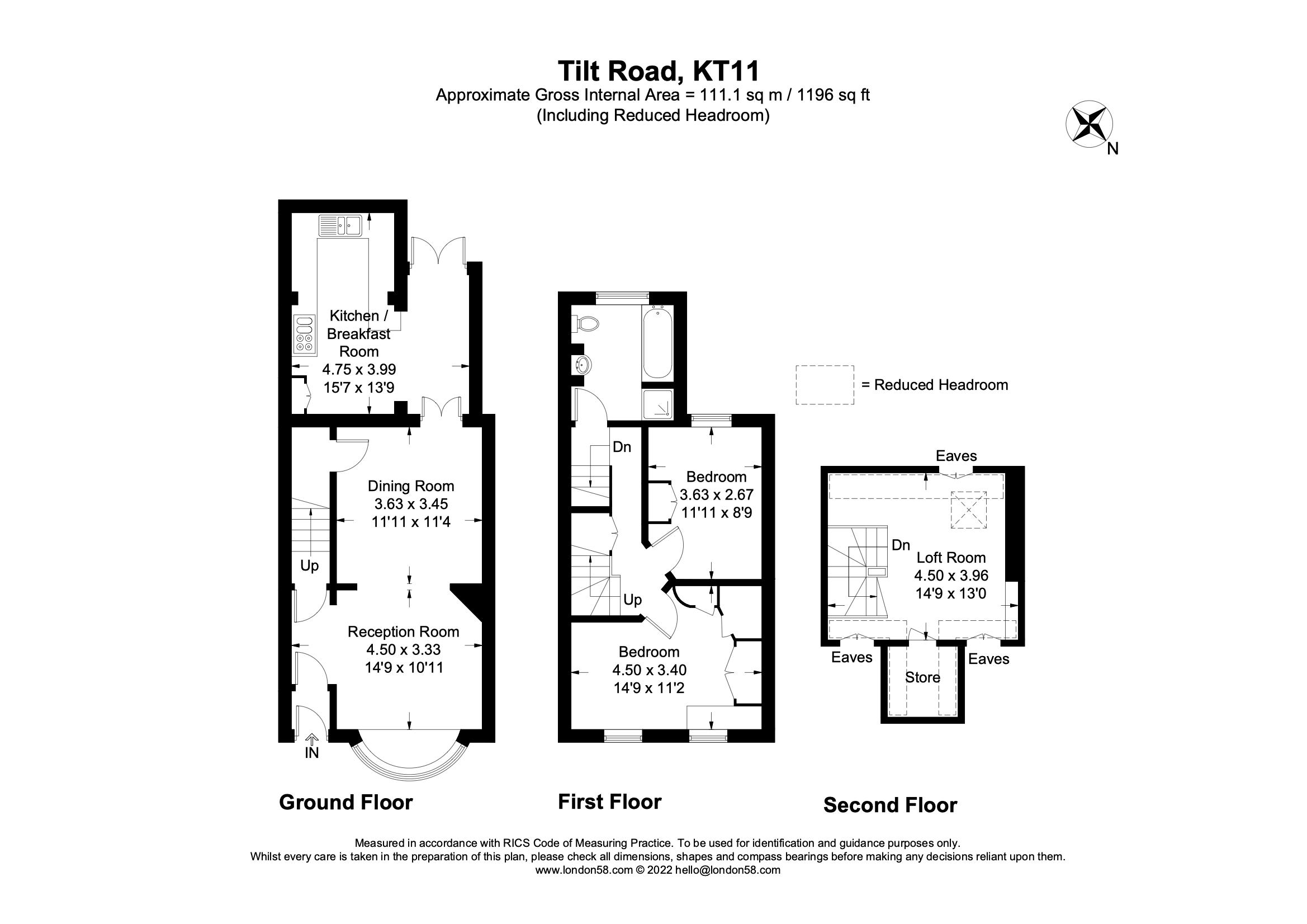 3 bed terraced house for sale in Tilt Road, Cobham KT11 Zoopla