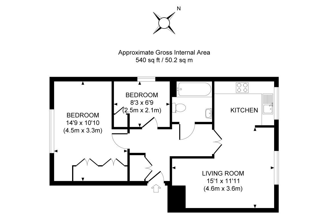 2 bed flat to rent in Griffin Way, Bookham, Leatherhead KT23 Zoopla