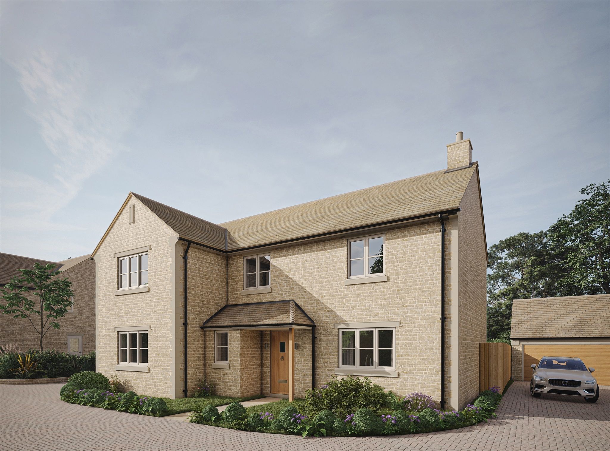 New home, 4 bed detached house for sale in Helpston Road, Ailsworth